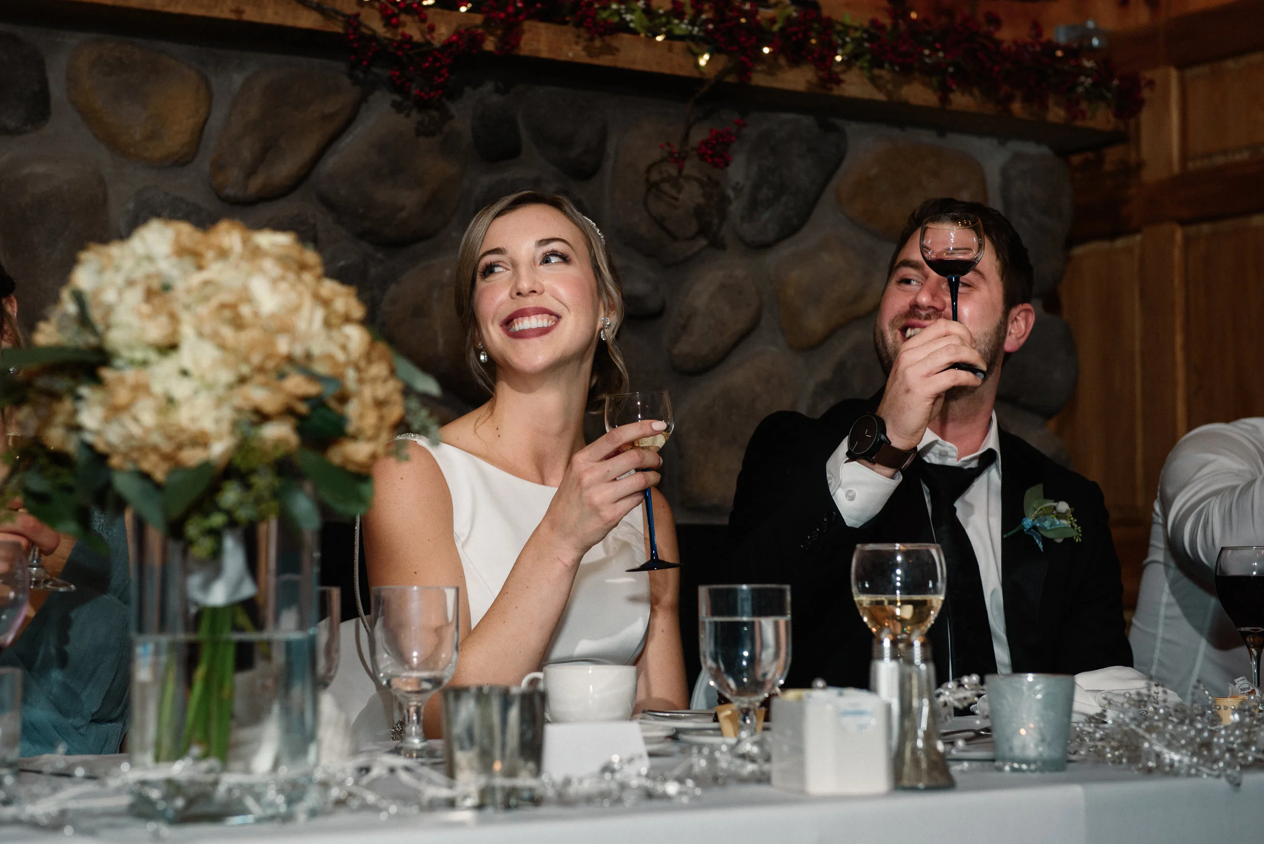 Stratheme Wedding Ottawa The Lodge Toast