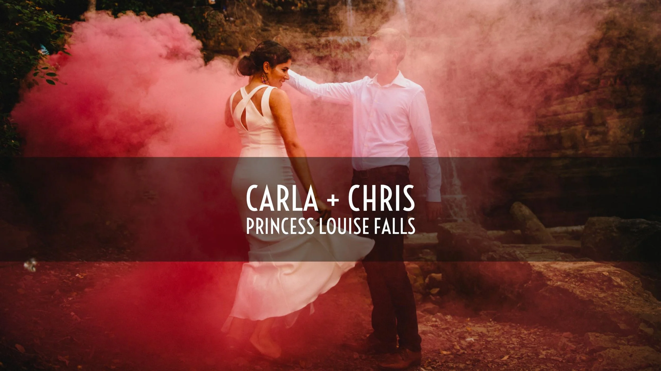 Carla and Chris' Engagement at Princess Louise Falls, Ottawa 