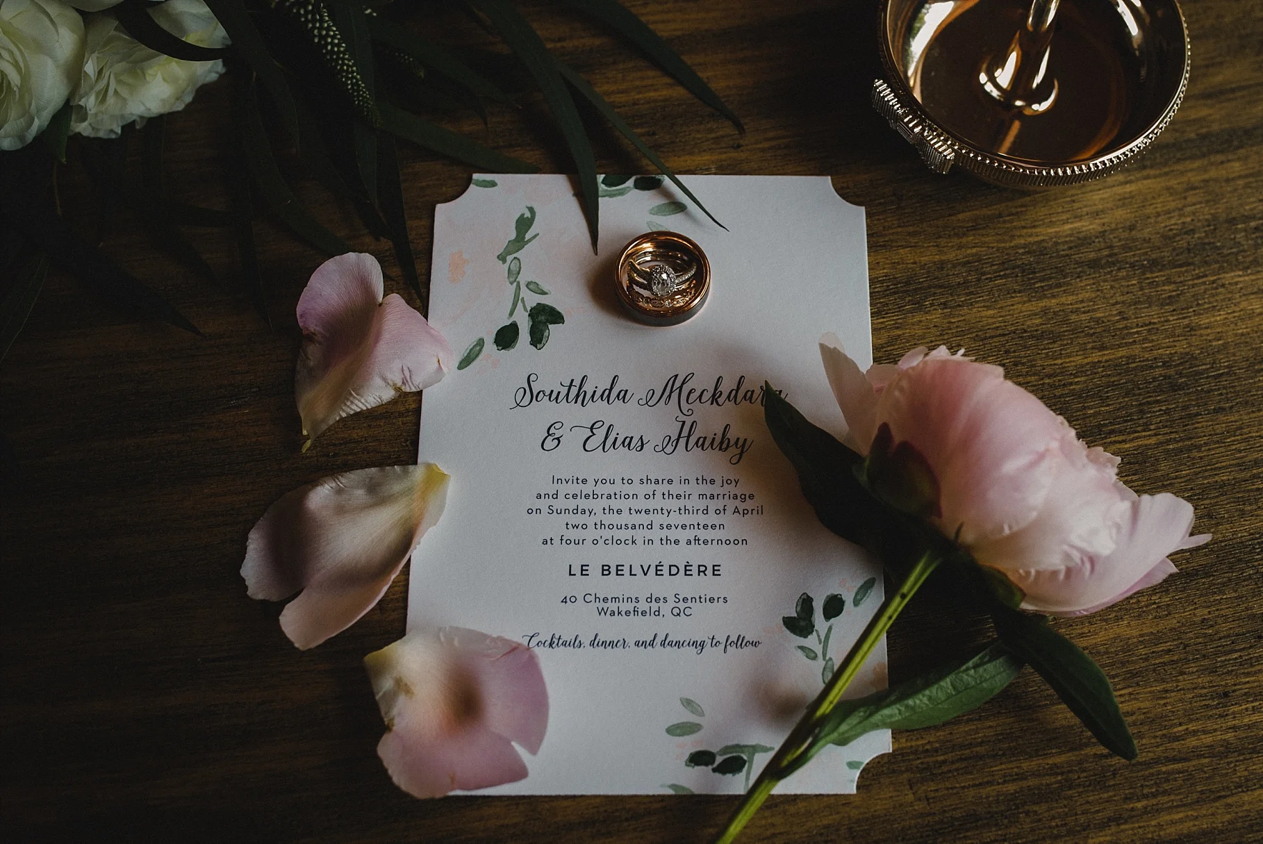 Le Belvedere Wedding invitation