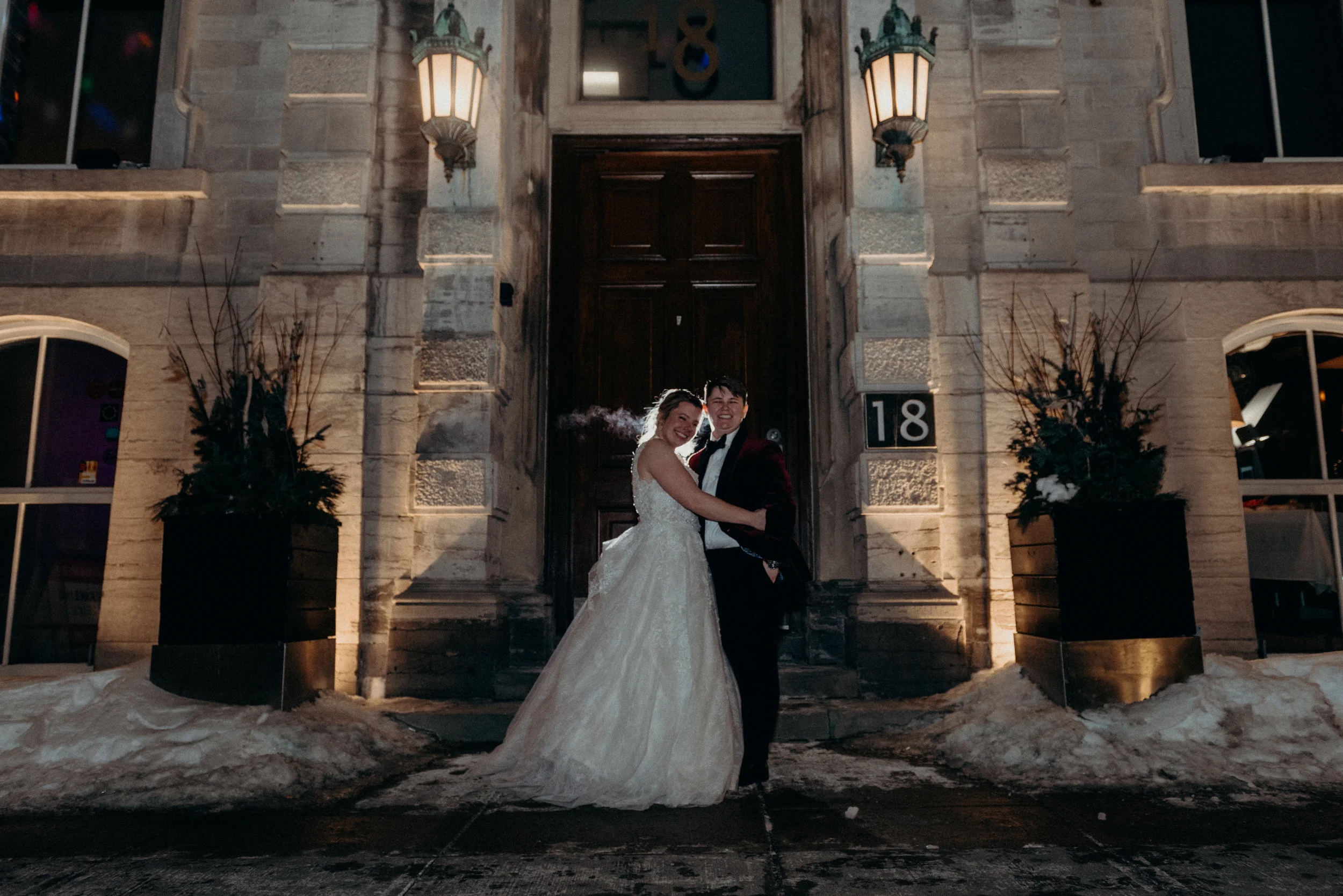 Caleigh and Alex Restaurant 18 Wedding Ottawa 31