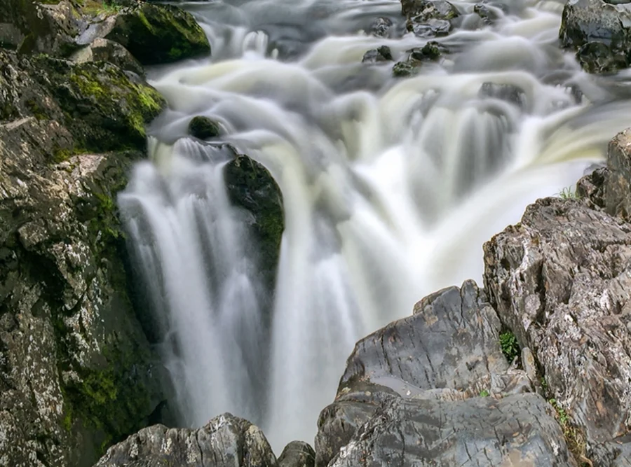 Create an abstract scene of natural beauty.
