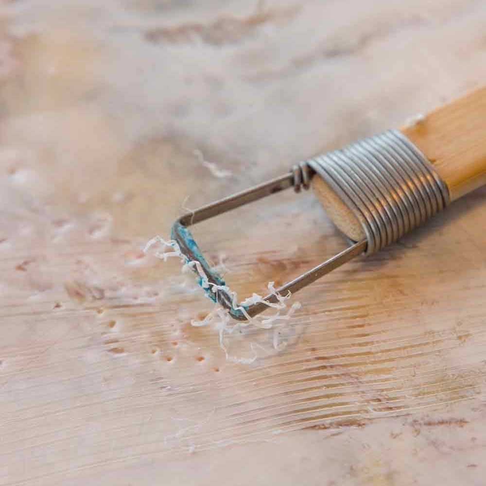 Grooved scrapers