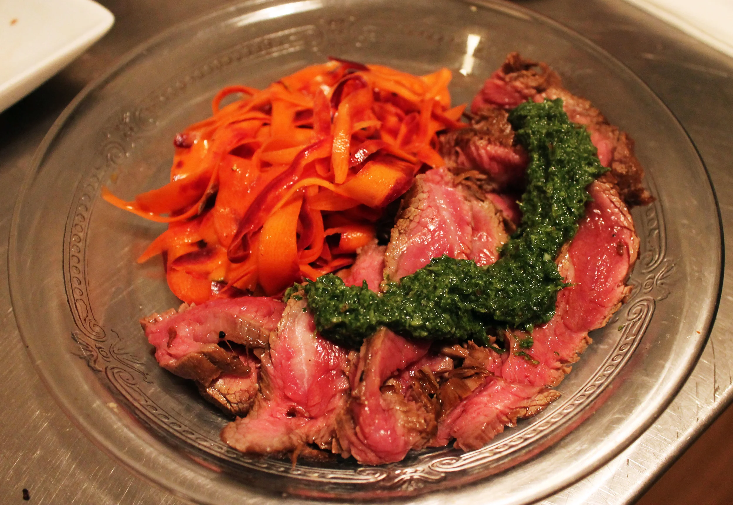 as you can see, I like my steak rare.