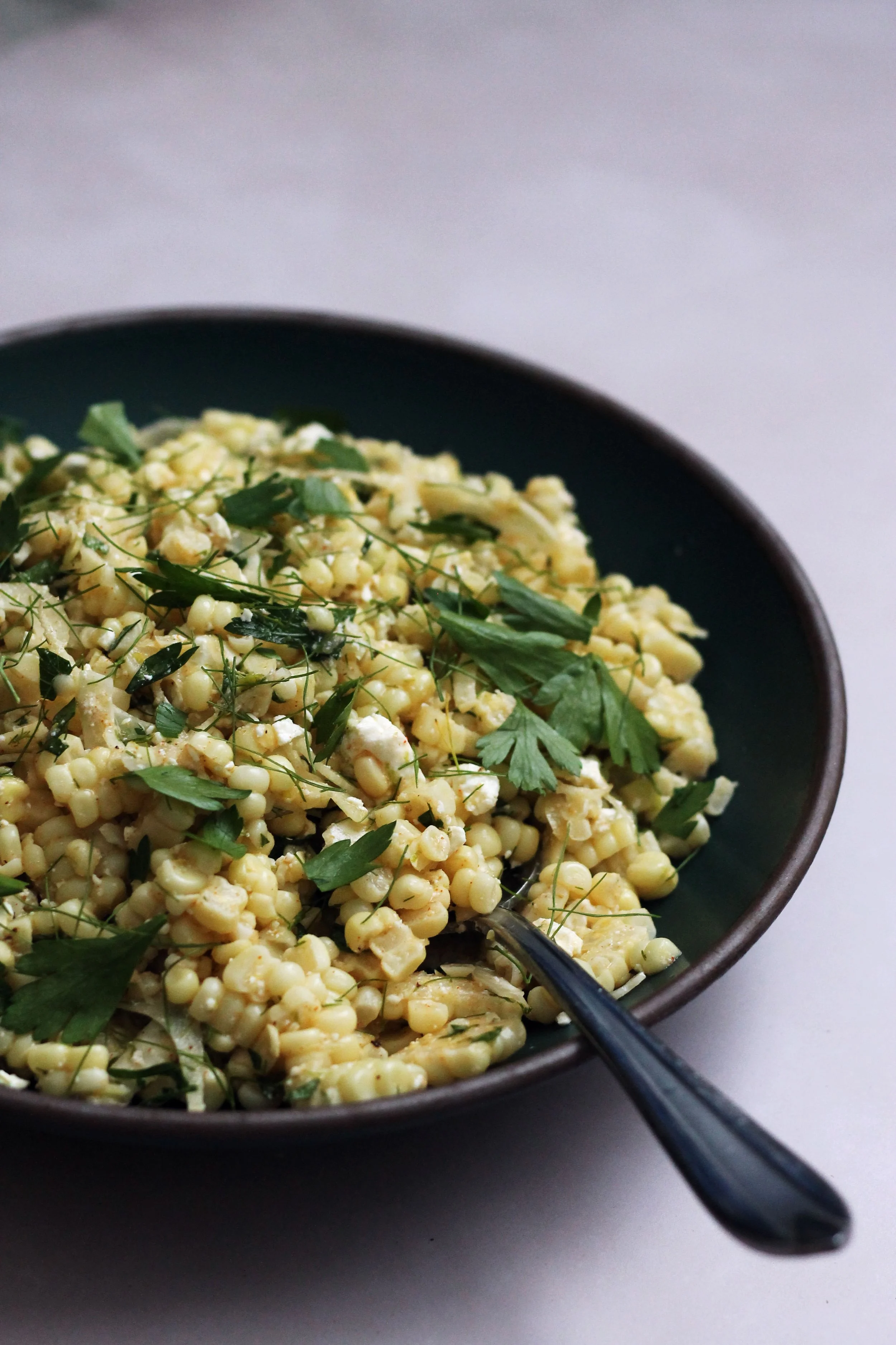 corn and fennel salad
