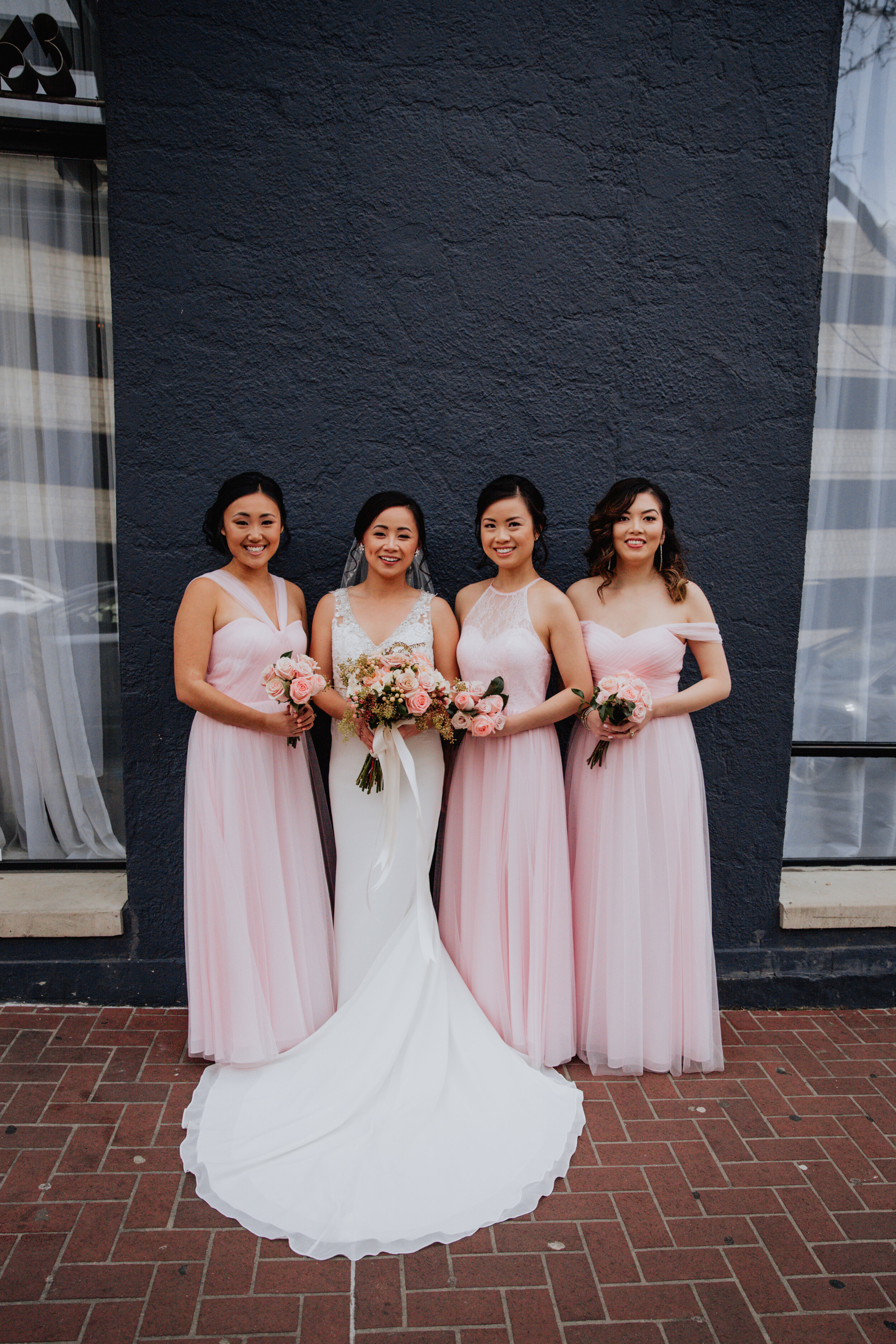 bride and bridesmaid pink dresses.jpg