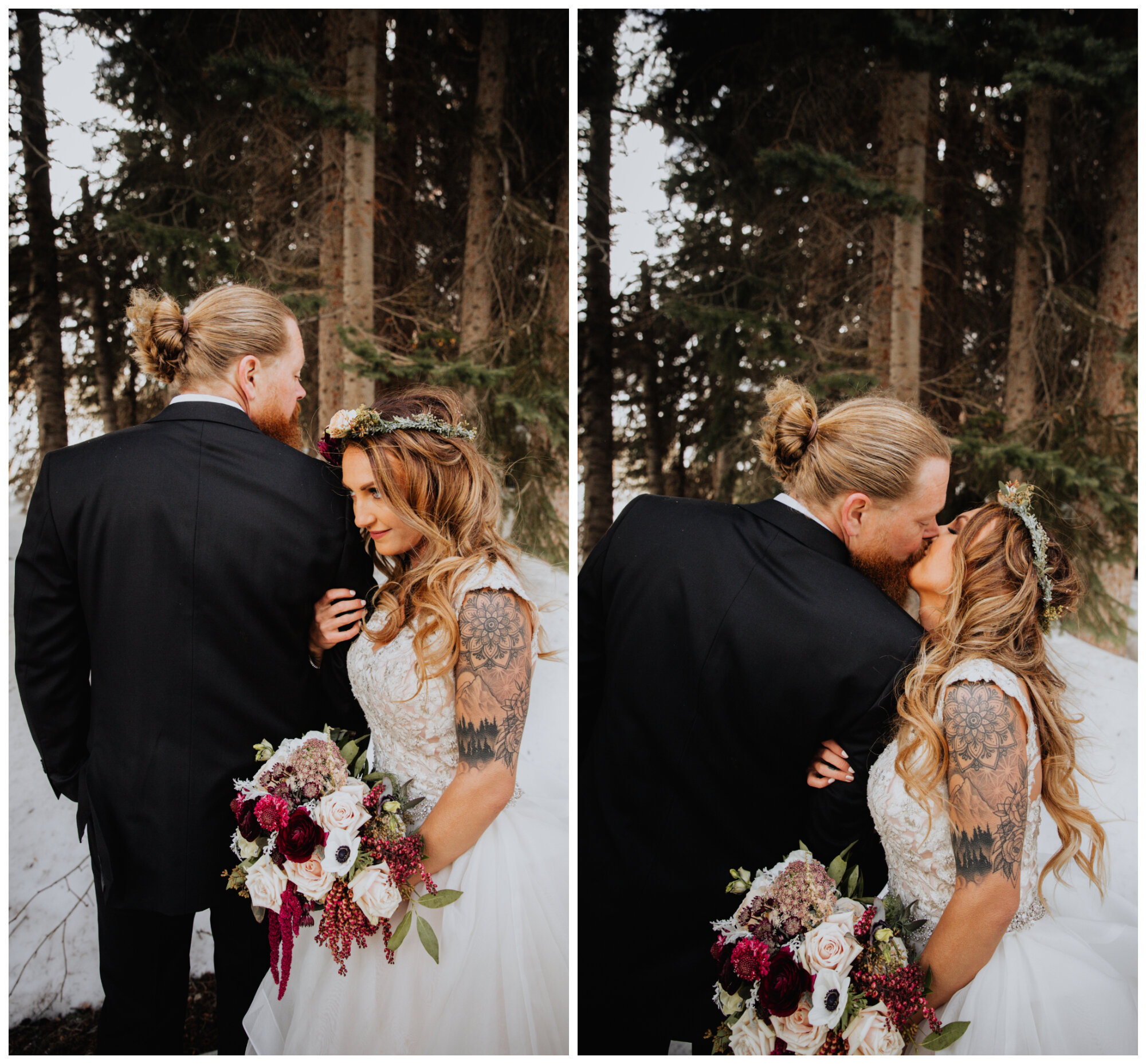 bride and groom pretty florals and tattoo.jpg