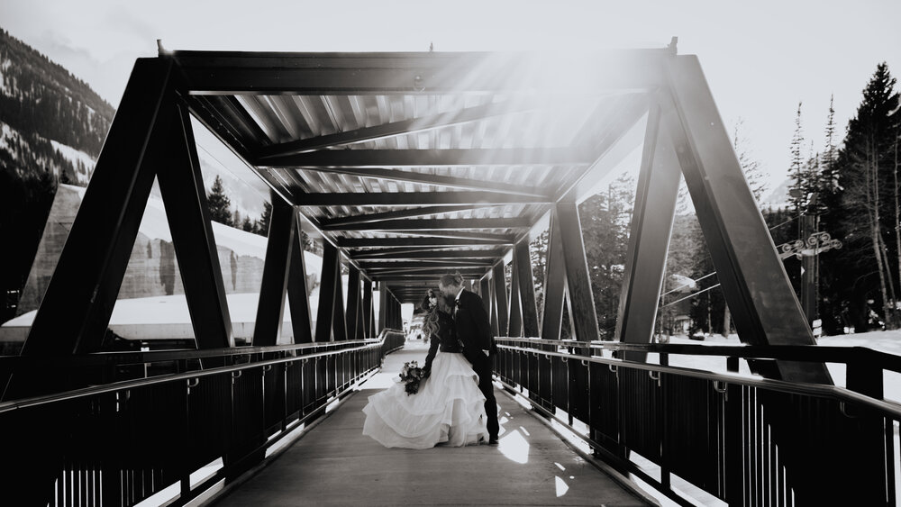 bride and groom bridge snowbird.jpg