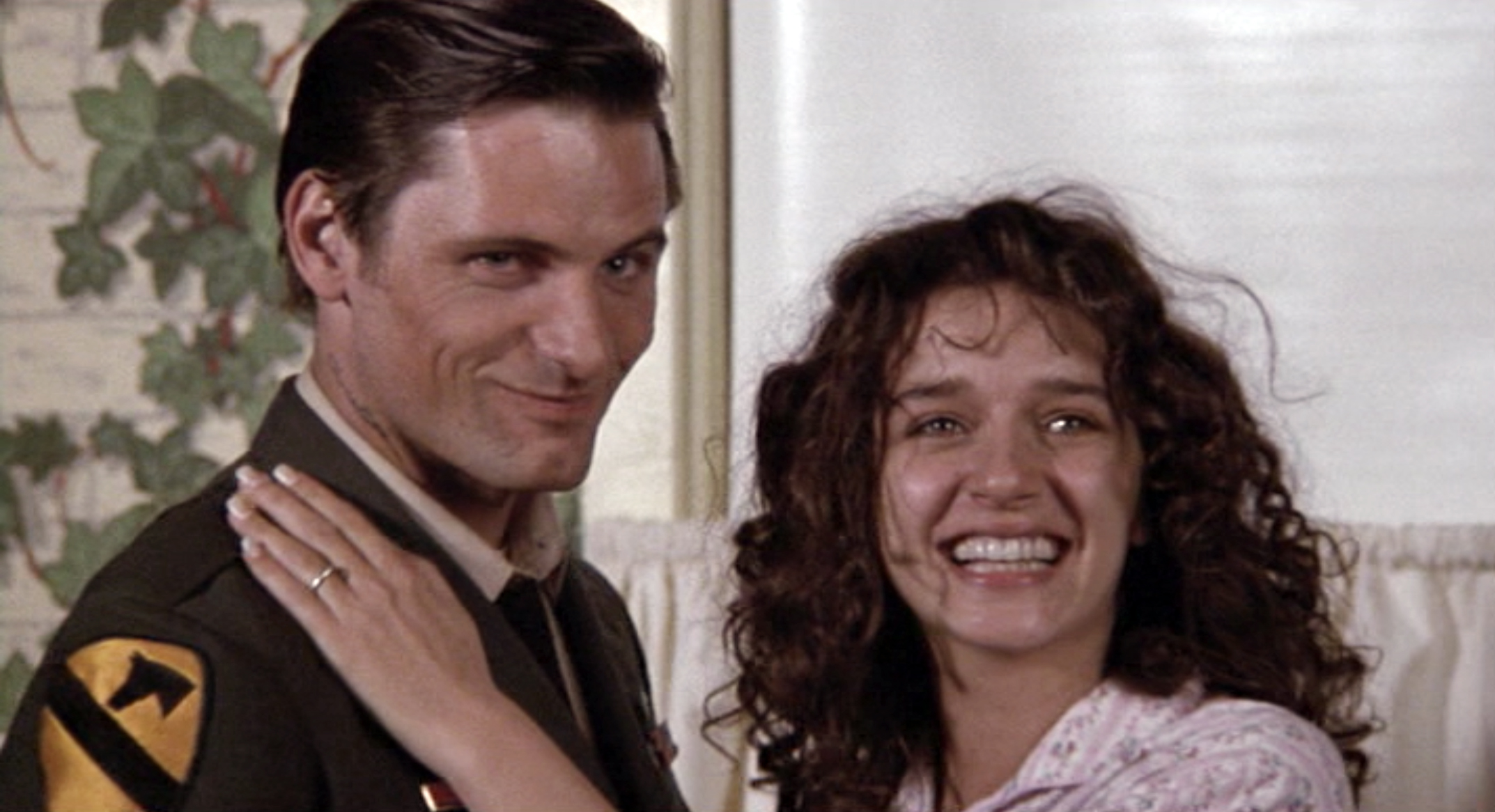 Frankie (Viggo Mortensen) returns home from Vietnam and is greeted by Joe's wife Maria (Valeria Golino)