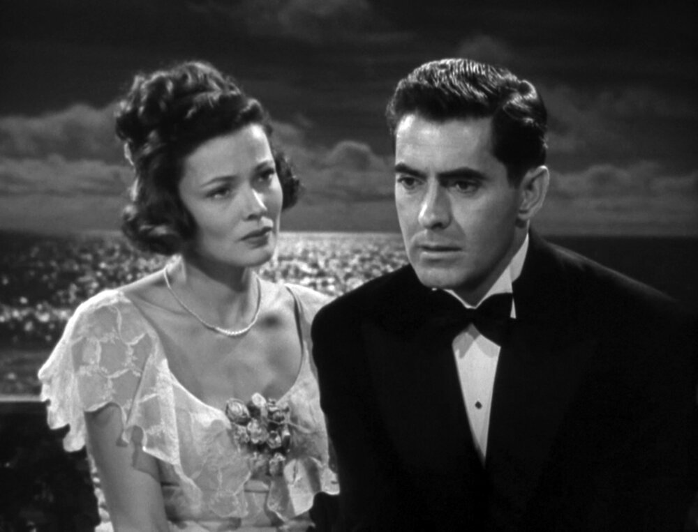 Tyrone Power and Gene Tierney in The Razor’s Edge