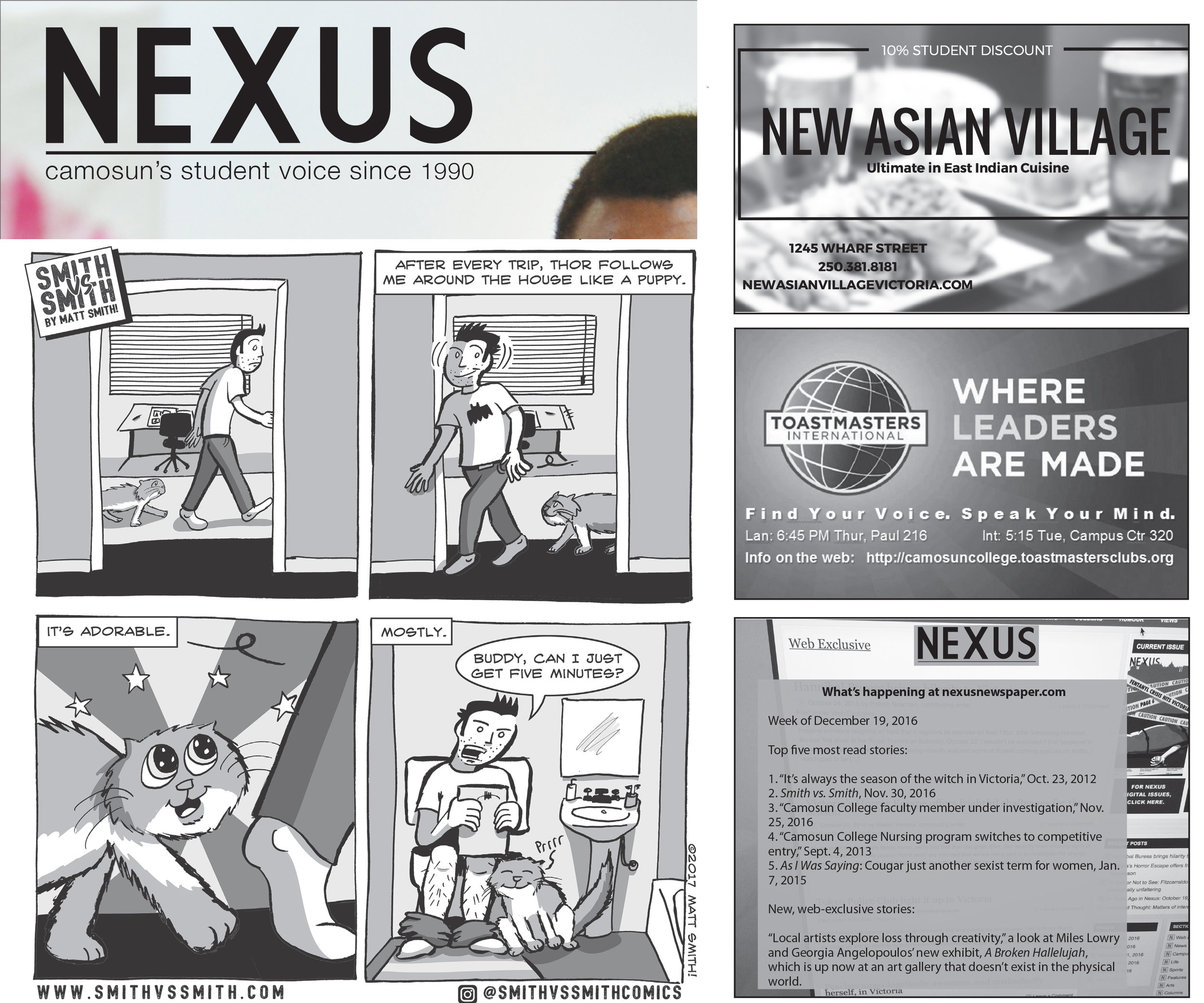 Comics in Nexus Newspaper