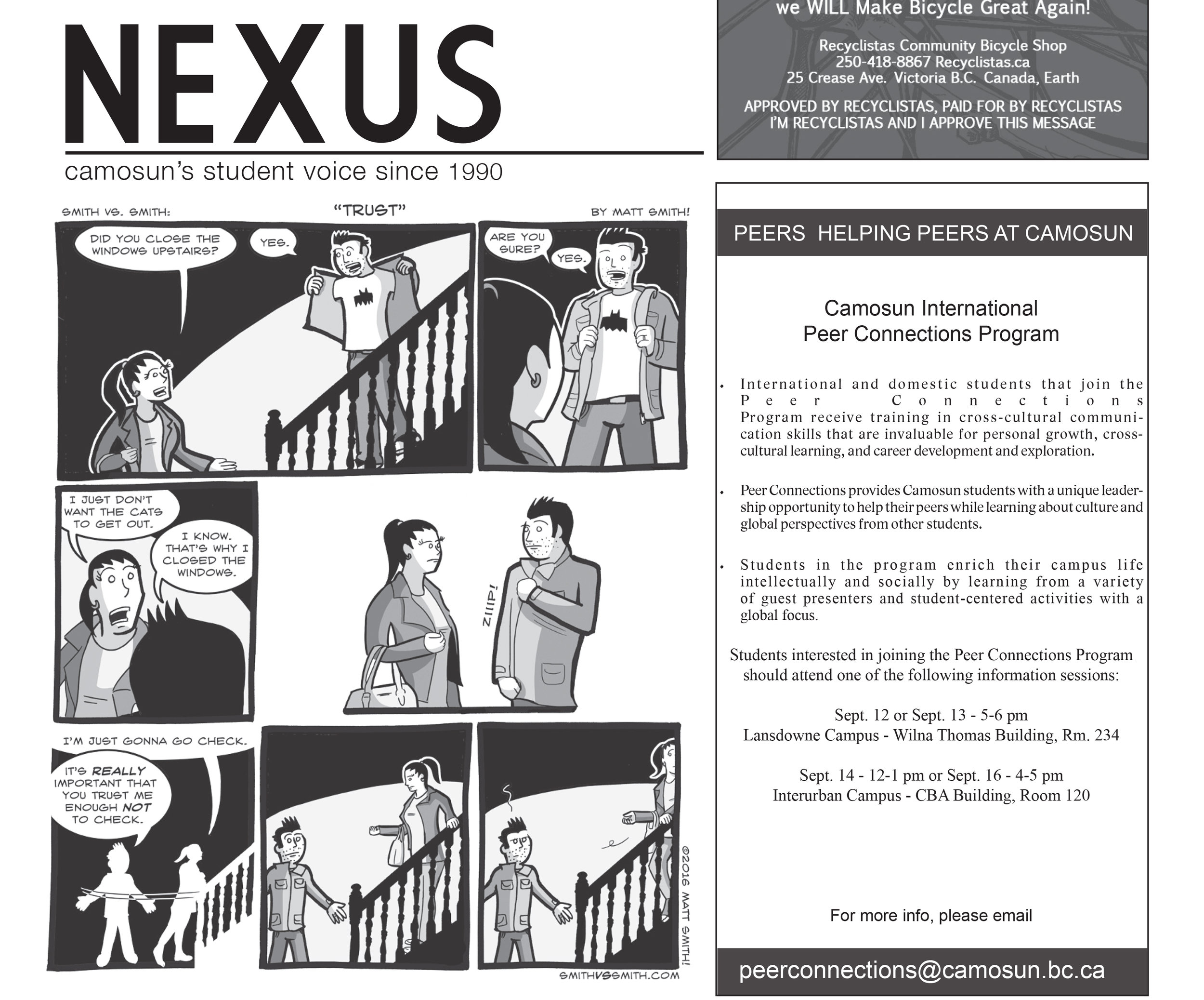 Comics in Nexus Newspaper