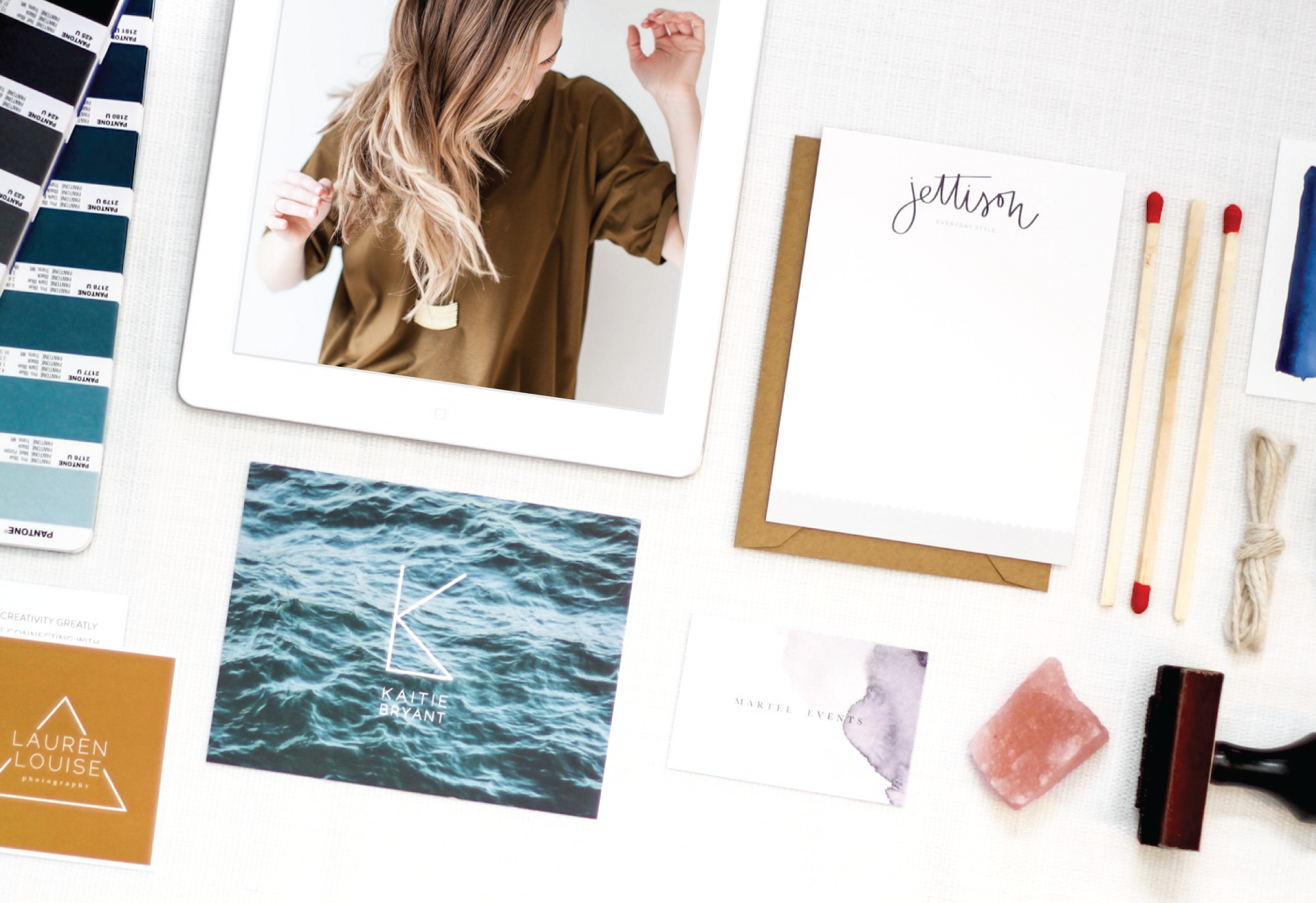A collection of Mattie's gorgeous branding work