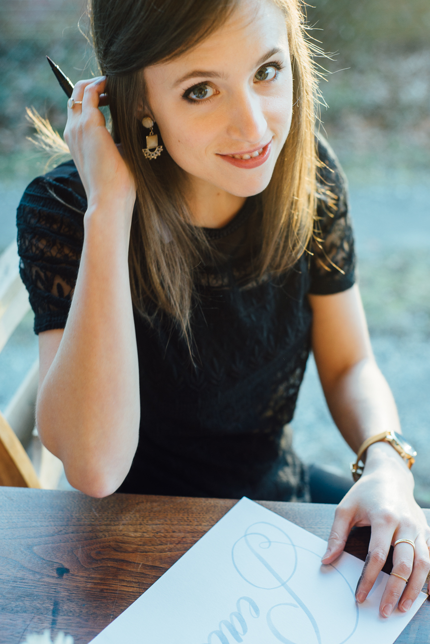 She's even prettier than her calligraphy, which is saying a lot. (Photo by Cameron Reynolds Photography)