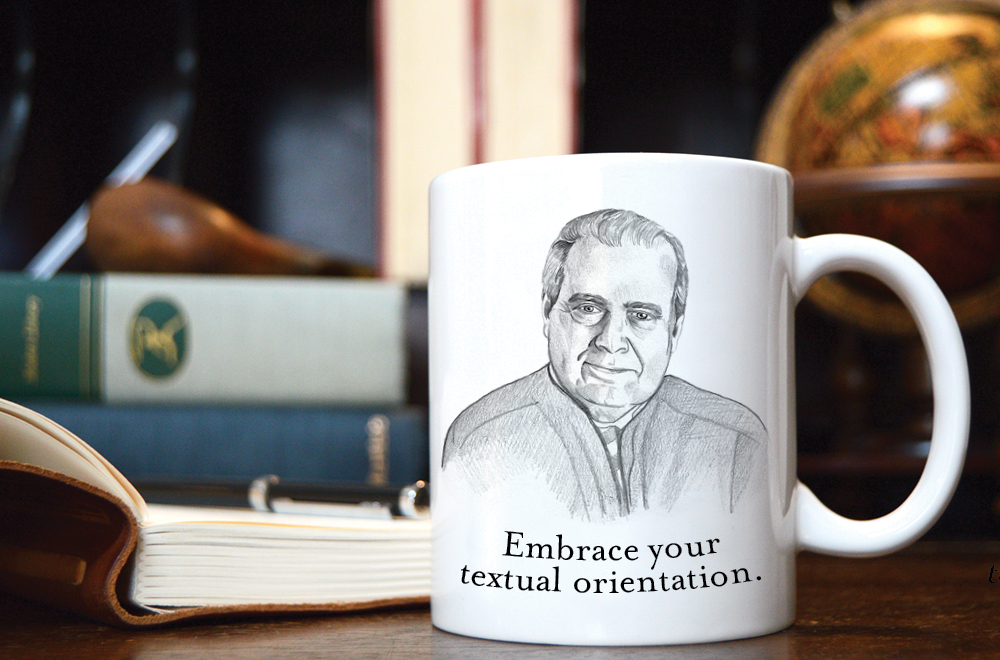 Here's our first SCOTUS Mug, dedicated to Justice Scalia! Have you ordered yours yet? Our first presale ends tomorrow, so do it! :)