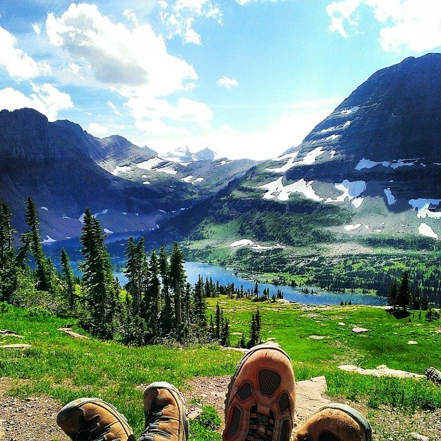 Dave and Tess visiting Glacier National Park and making me want to go back there right this second.