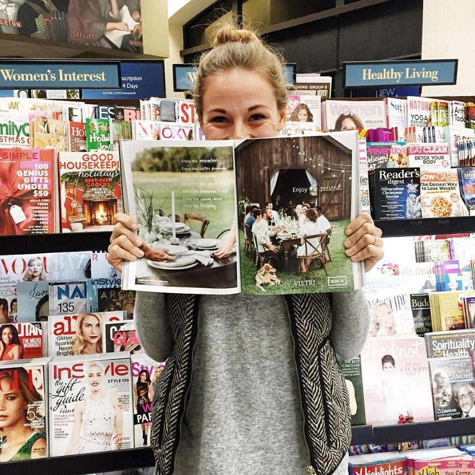 Candice celebrating some of her work in a real deal magazine! You go, girl!