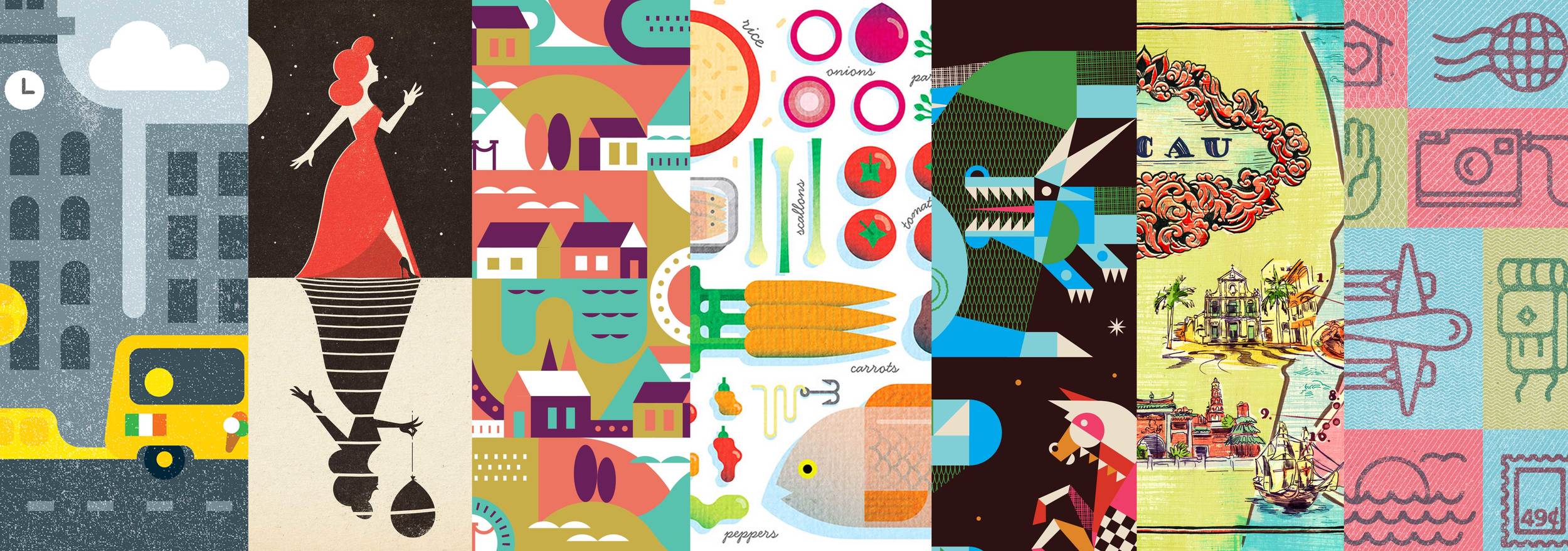 A sampling of some gorgeous work from Journey Group , all art-directed by Ashley!