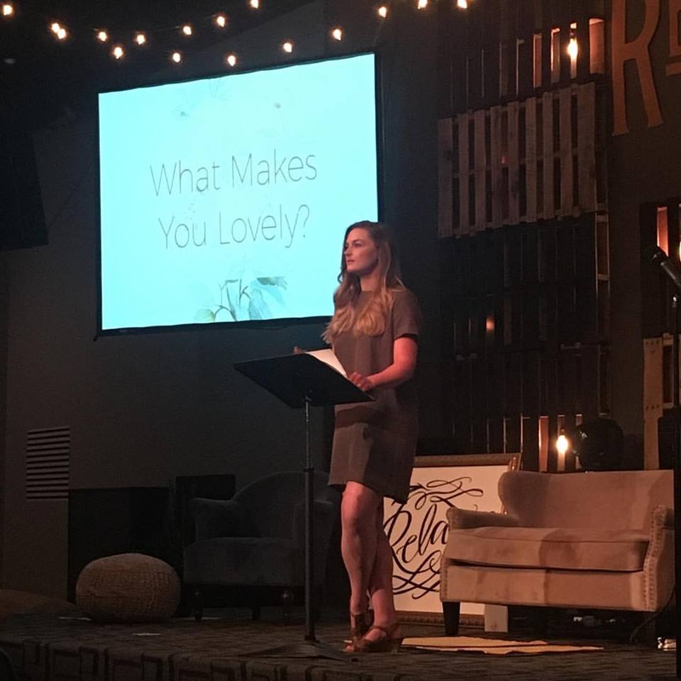 Ashley sharing her wisdom at the Cultivating Lovely conference.