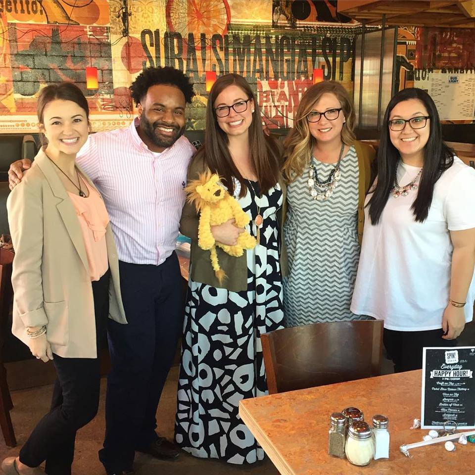 Bailey's sweet colleagues threw her a baby shower in anticipation for baby Guthrie.