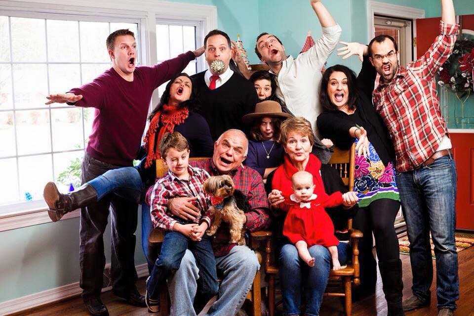 I love this family so much. Hobby is the one with the ornament in his mouth. Naturally.