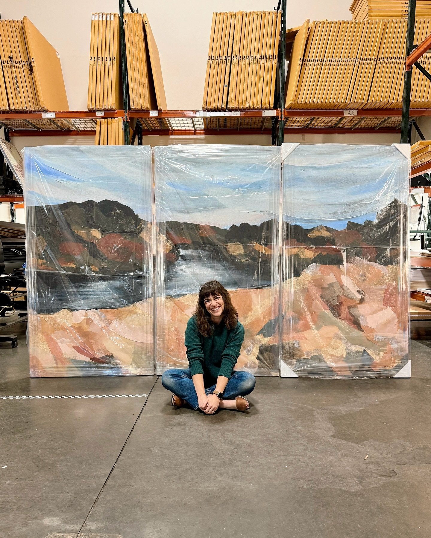 Just delivered this GIANT triptych of my &ldquo;DRT&rdquo; print! It&rsquo;s going to live behind the bar at the new Forest House at @calderasprings! I can&rsquo;t wait to go see it in person. Check it out the next time you&rsquo;re in Sunriver. 🤗