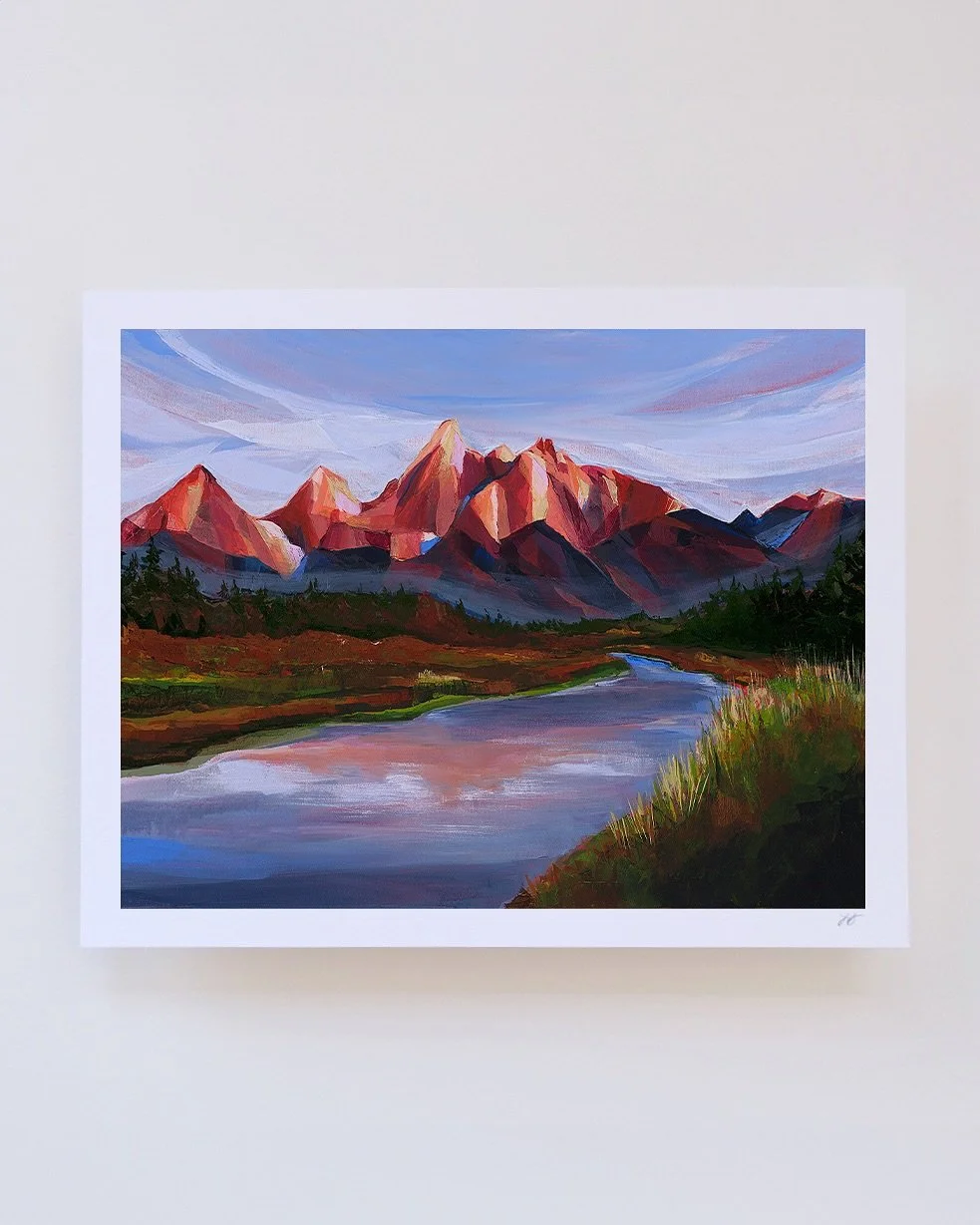 To all the people begging me to paint the Tetons over the years: here you go, and thanks for your patience!

And really, what took me so long? 😍

You can now find &ldquo;Jackson Hole&rdquo; prints on paper, stretched canvas, and unstretched canvas o