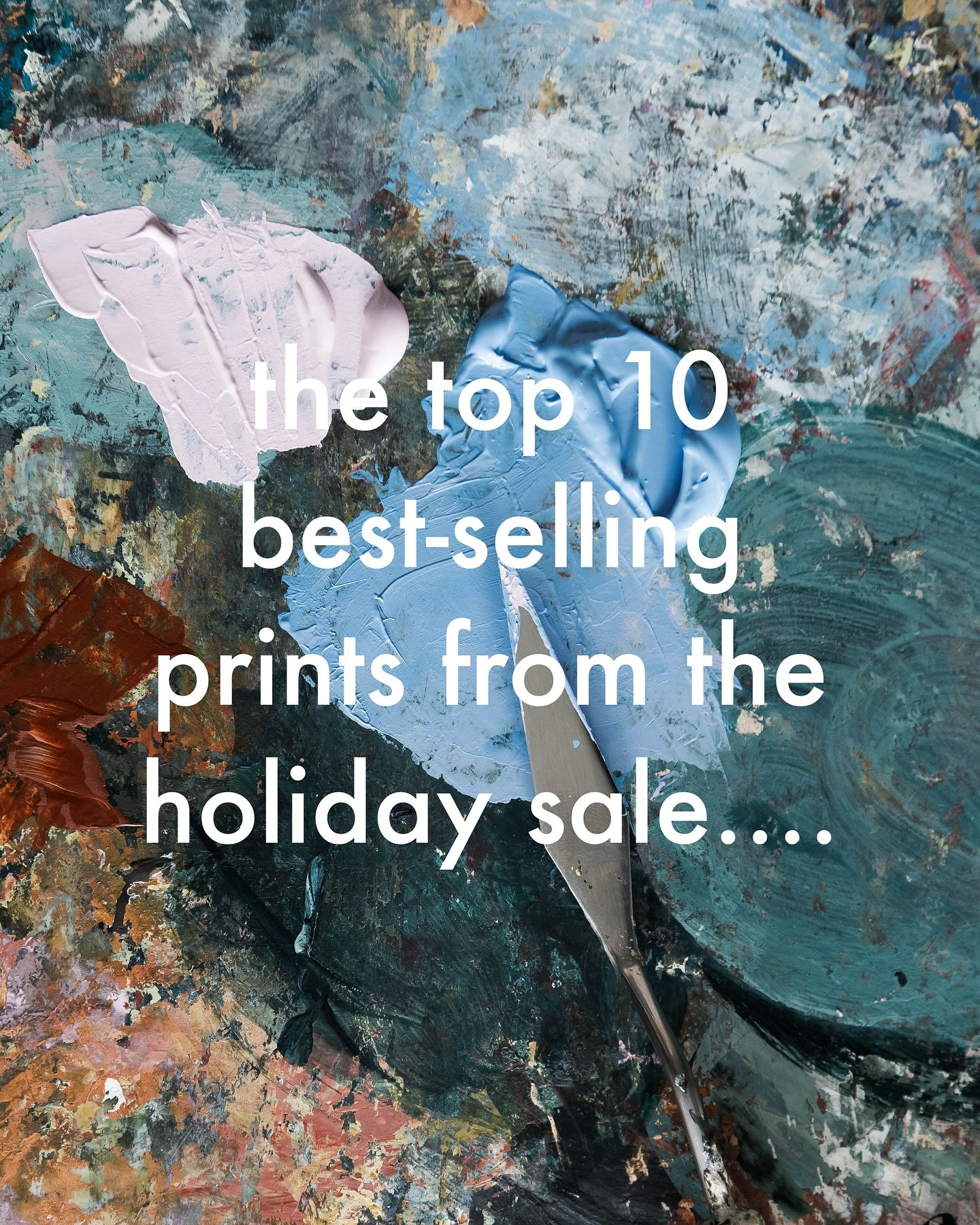 The sale ends tonight at midnight! If you&rsquo;re having trouble deciding, here&rsquo;s a peek at what everyone else has been ordering so far. 👀

I&rsquo;ll try my best to be super available today, so if you have any questions about which print or 