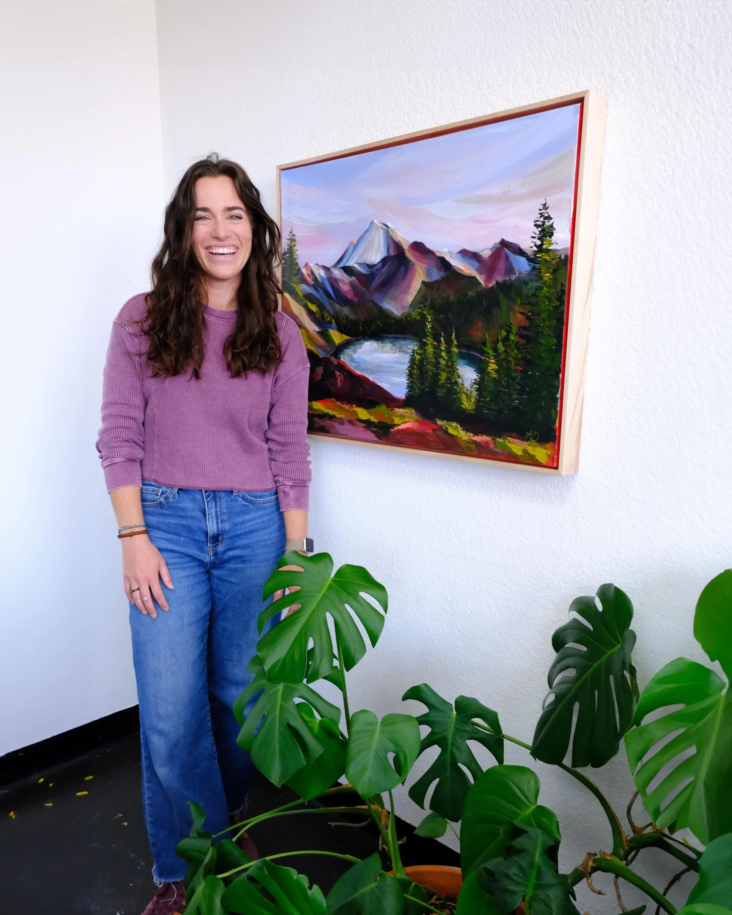 &ldquo;Mount Baker&rdquo; having her moment! The original has sold, but prints are now available on paper and canvas. 🙌