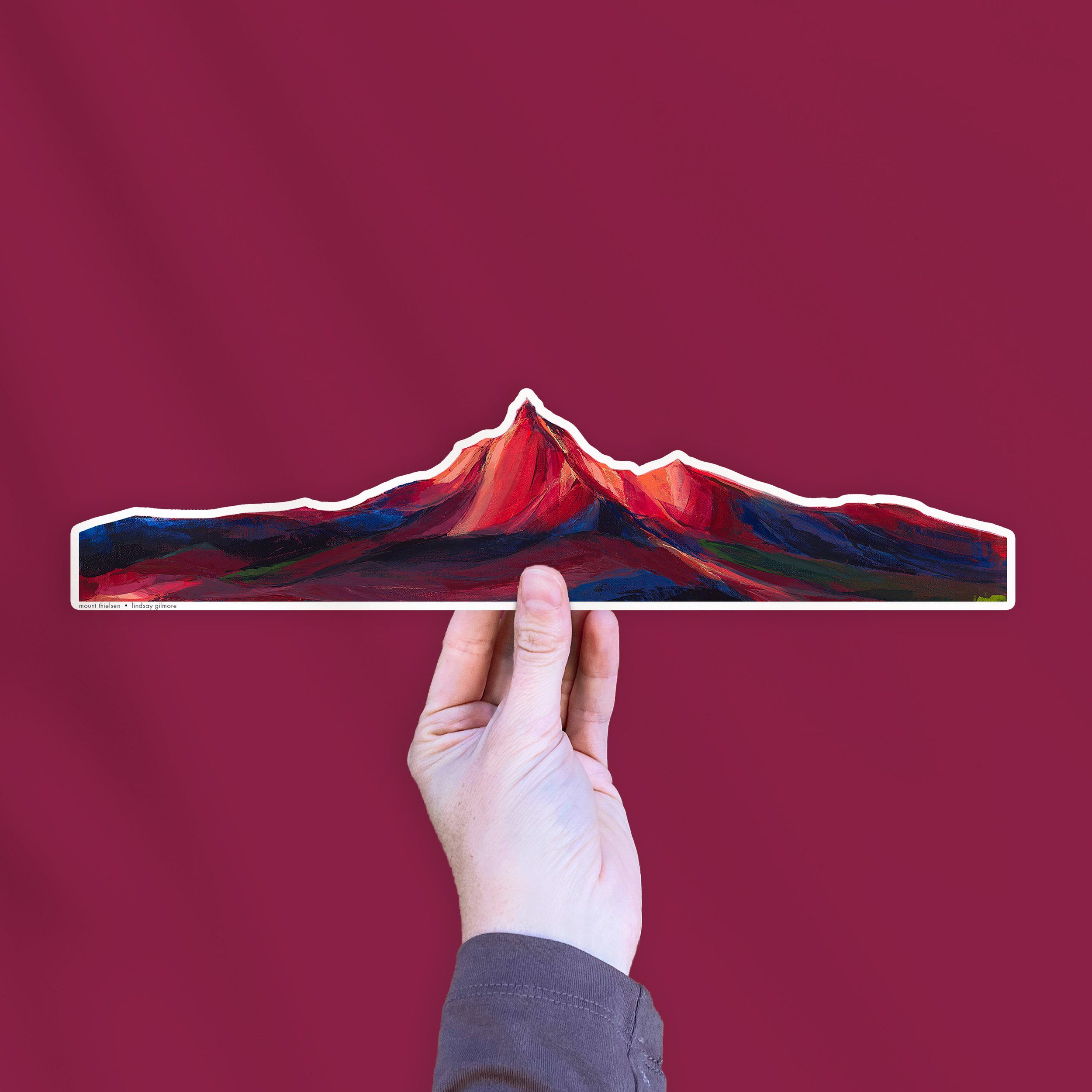 Mount Thielsen - Bottle Wrap Vinyl Sticker