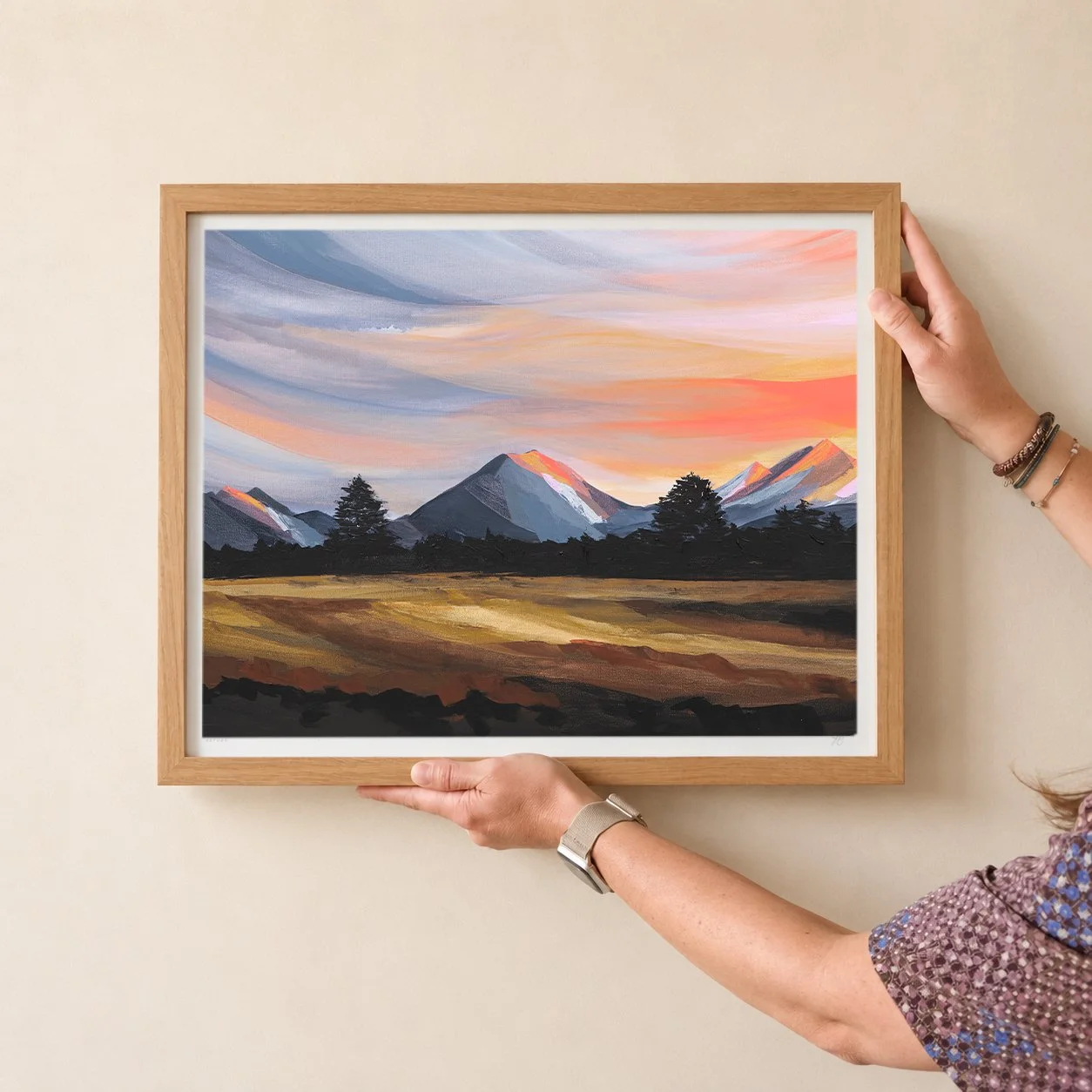 ThreeSistersSunset-framedpaper.jpg