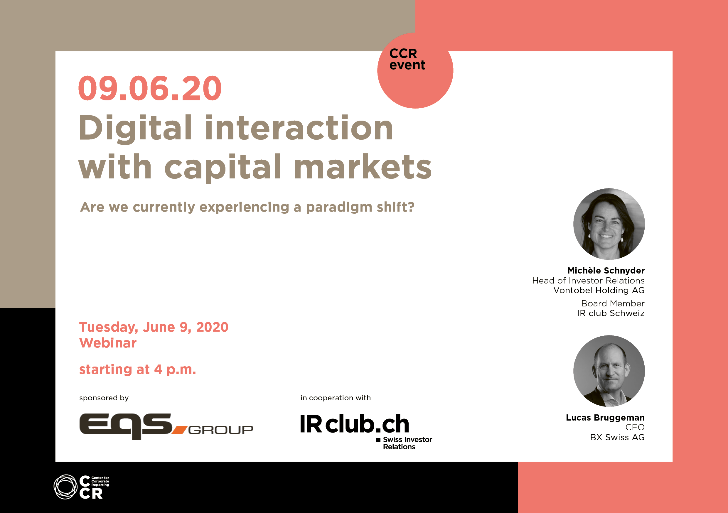 CCR Event: Digital interaction with capital markets