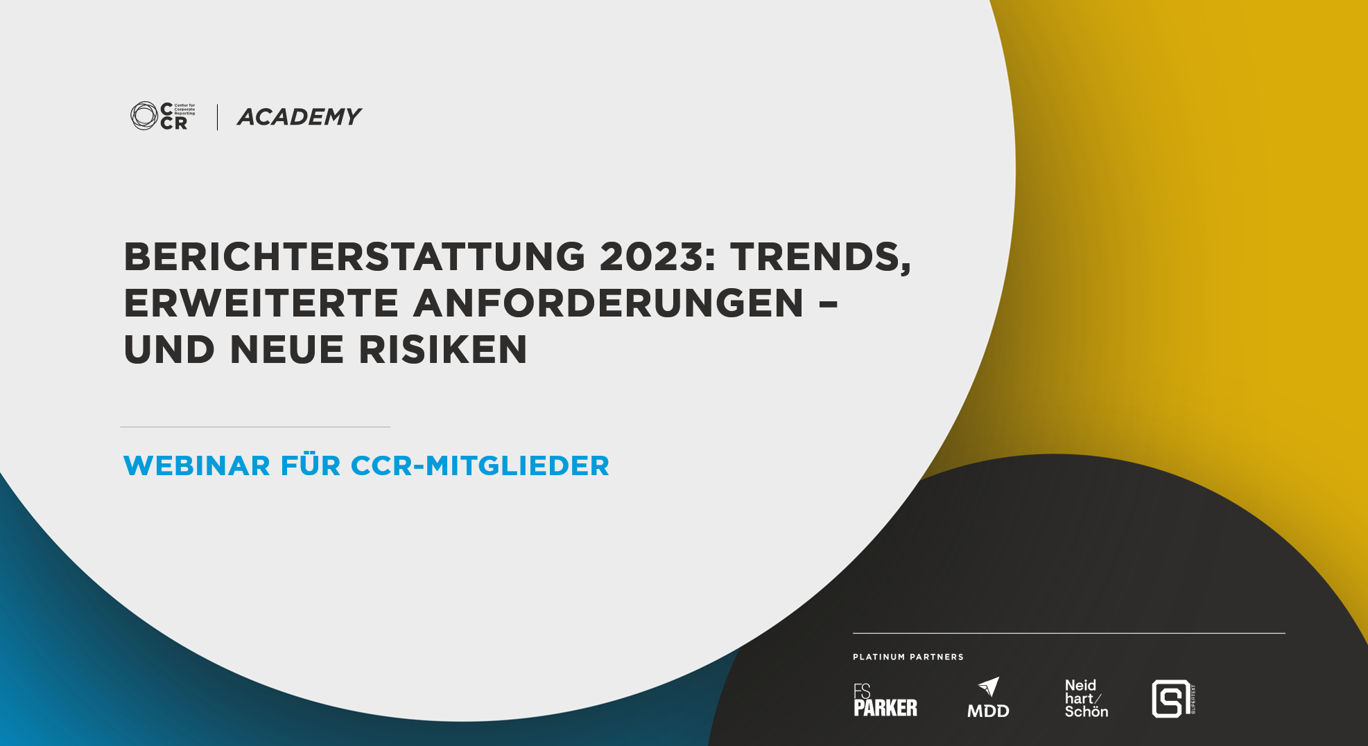 CCR Academy: Berichterstattung 2023 - Trends, erweiterte Anforderungen und neue Risiken