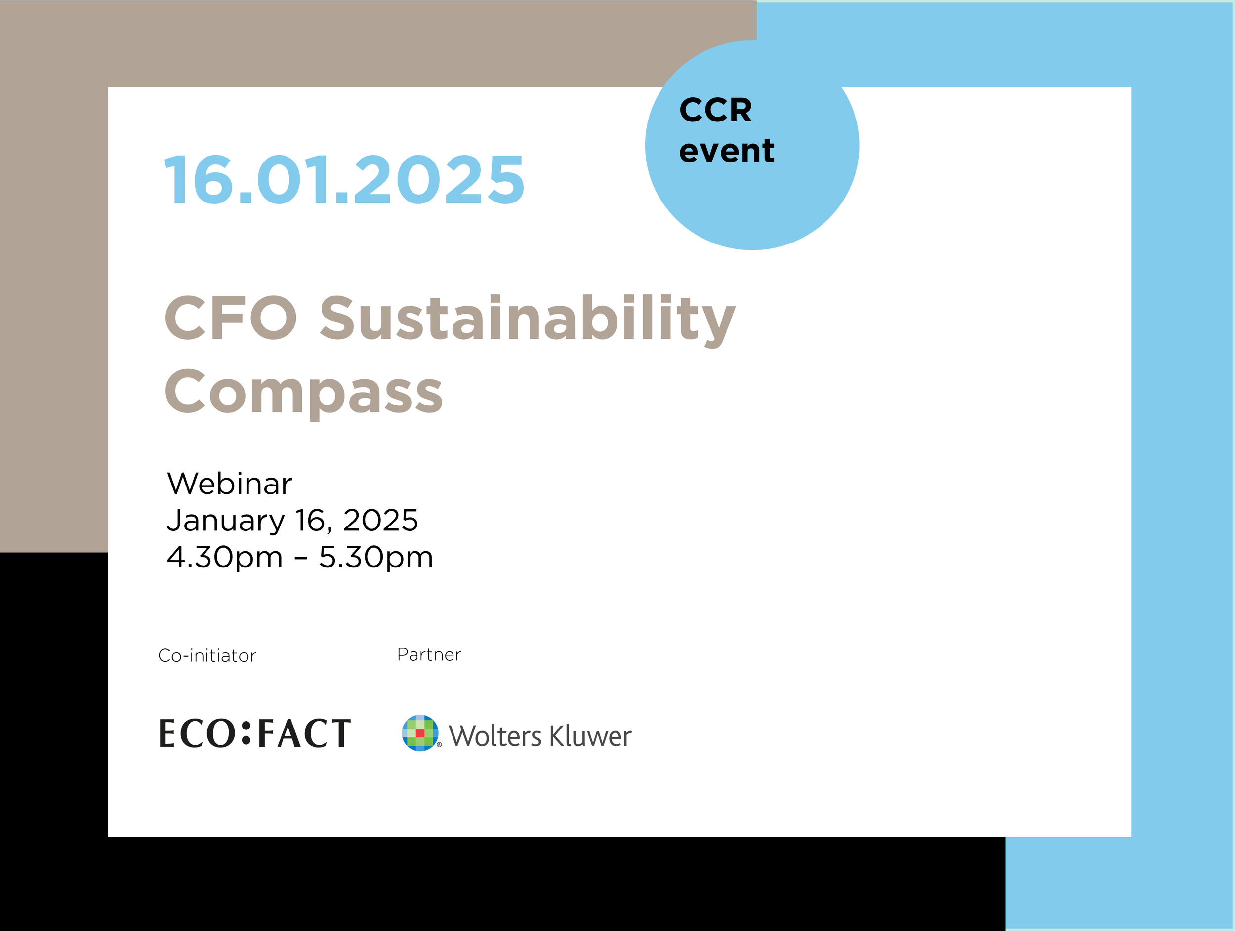 Webinar "CFO Sustainability Compass"
