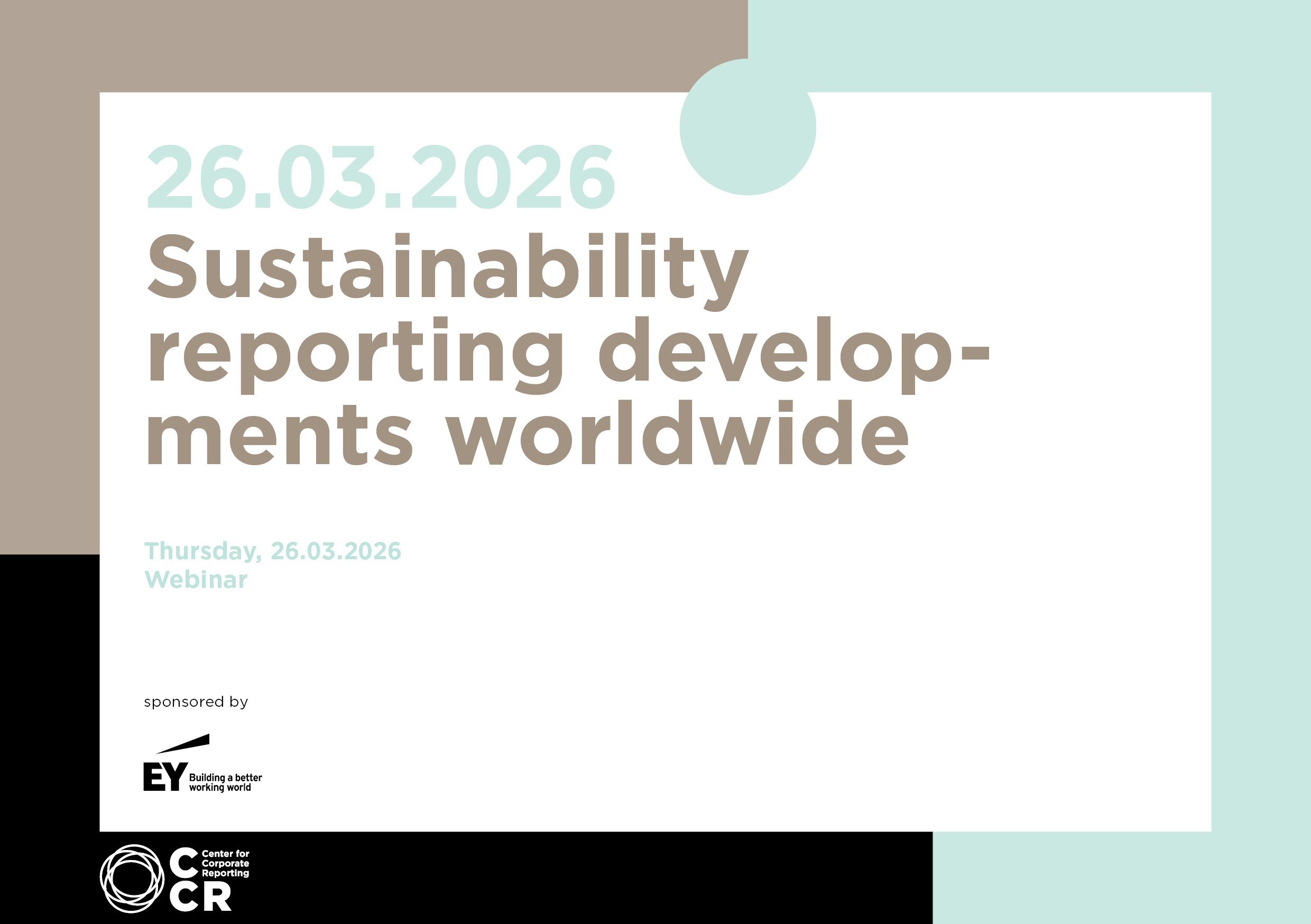 Sustainability reporting developments worldwide