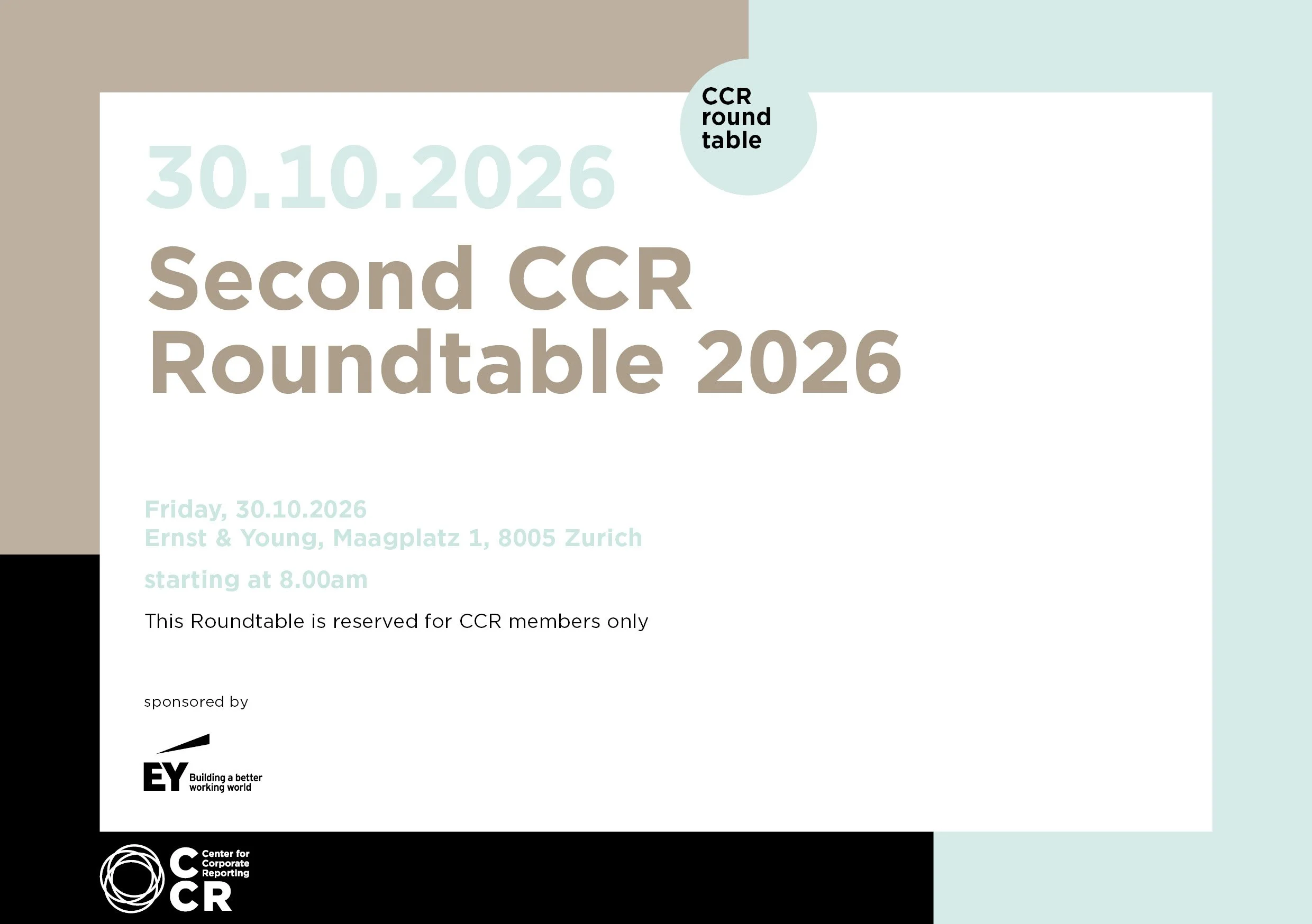 Second CCR Roundtable