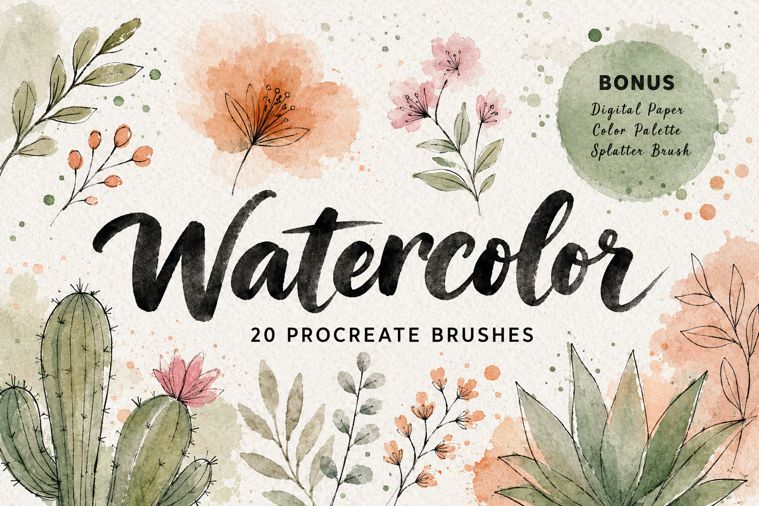 Watercolor Procreate Brushes