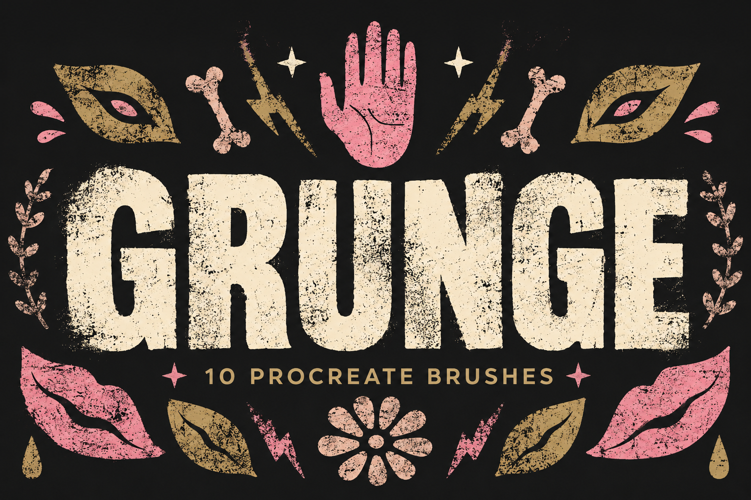 Grunge Procreate Brushes
