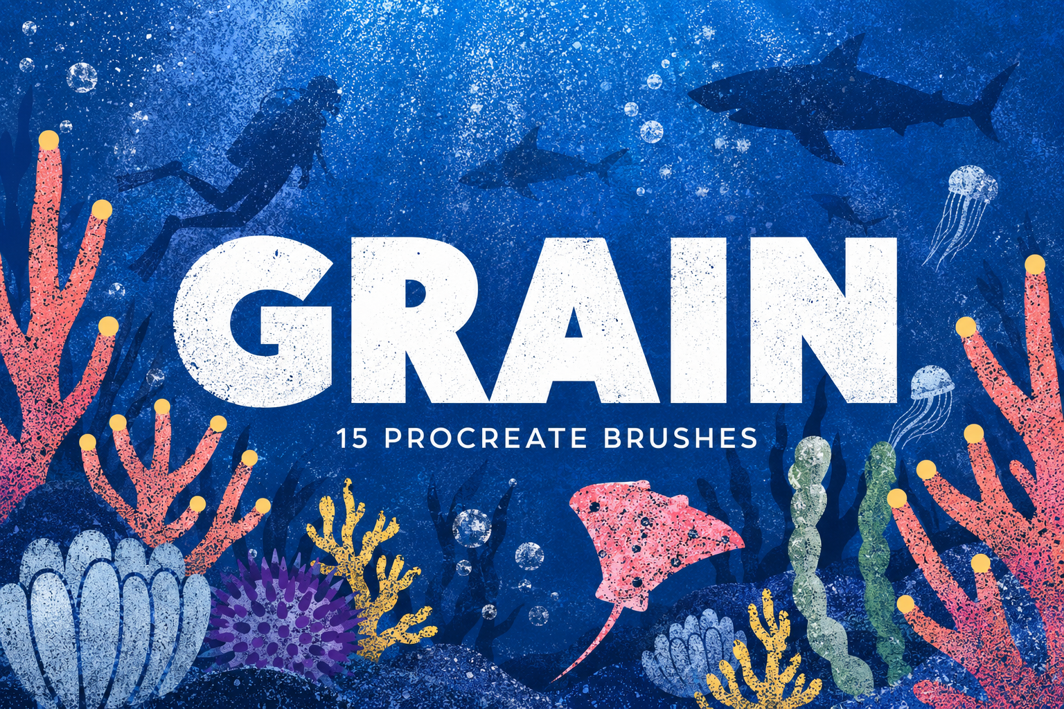 Grain Procreate Brushes