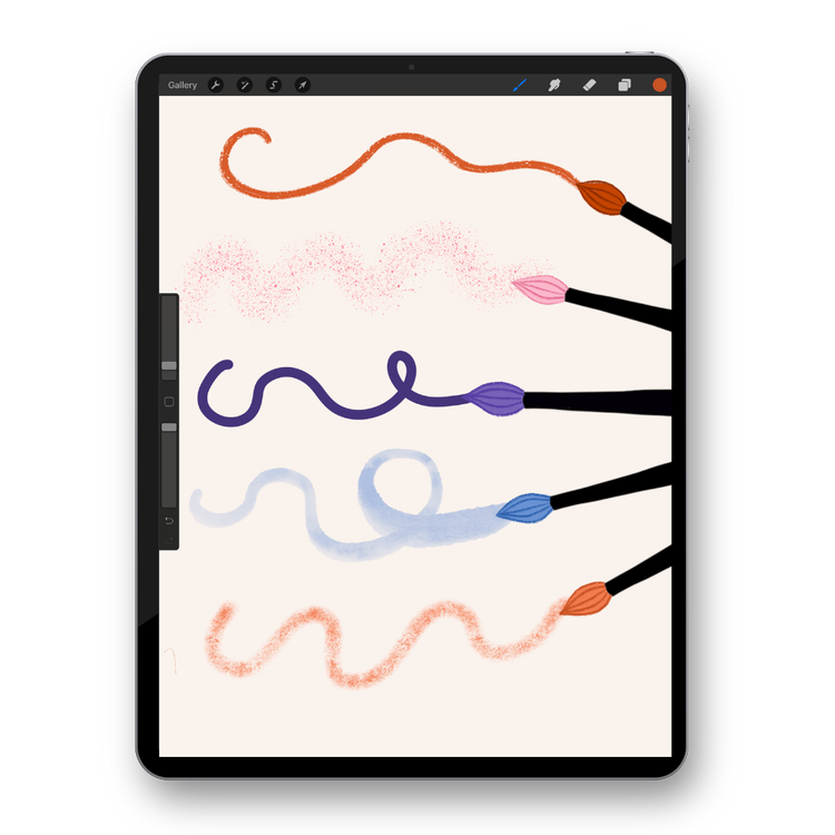 Freebie 5 Premium Procreate Brushes