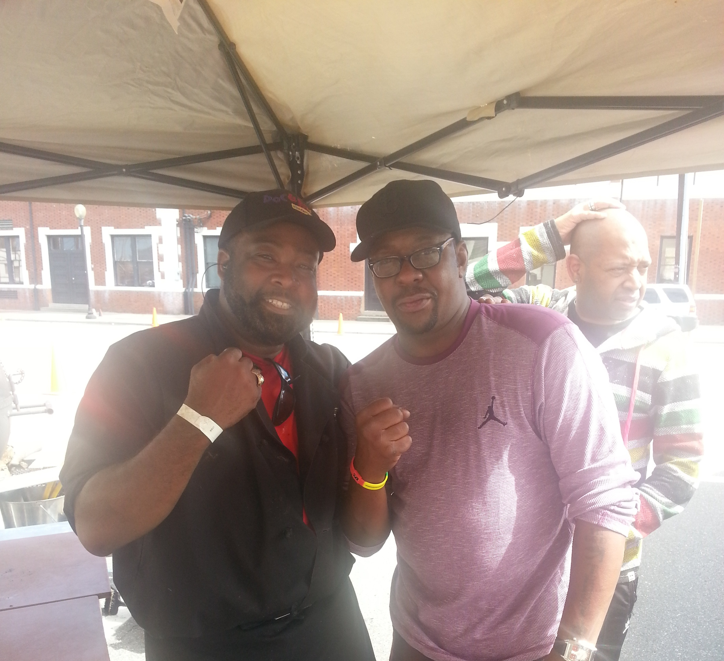 Eddie Rock and Bobby Brown at 2013 J-Fly Music Festival, Waycross, Georgia