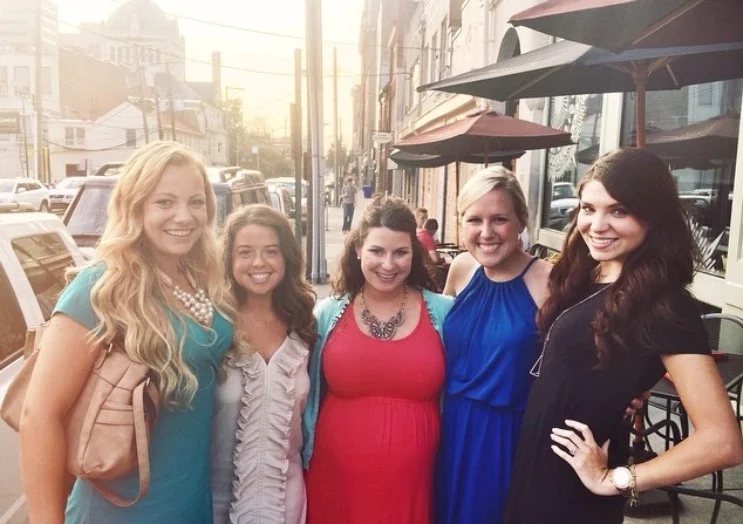 This was Elizabeth's first Twirl Girl outing. I was very, very pregnant. I hated this picture of myself and she posted it for all of the world to see. I forgave her.