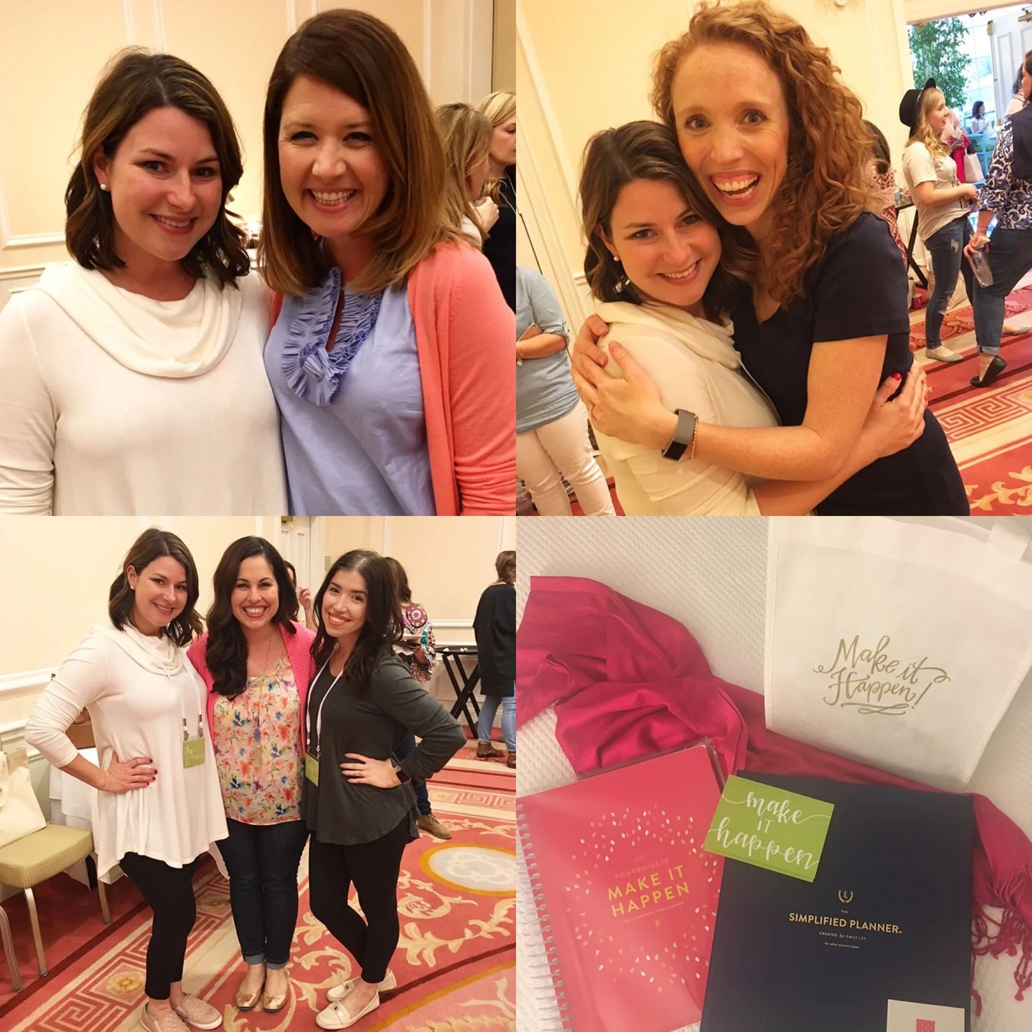 Amazing small group leaders Emily Ley + Amber Housley, sweet Lara, and MTH goodies!