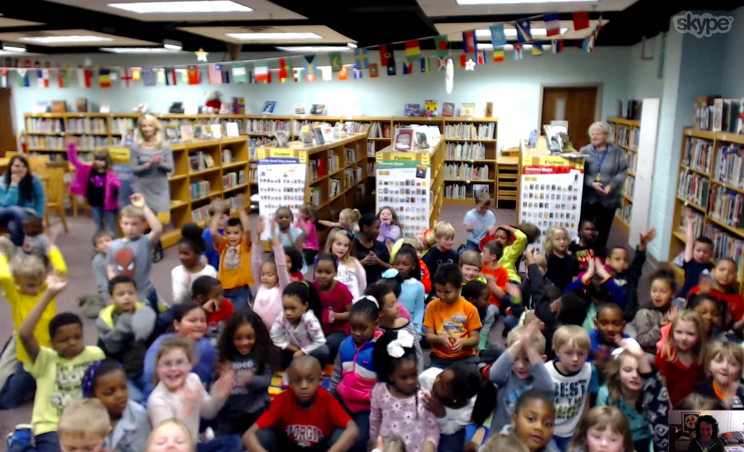 These students in Hartwell Elementary School in Hartwell, GA had some excellent questions about how I make my illustrations.