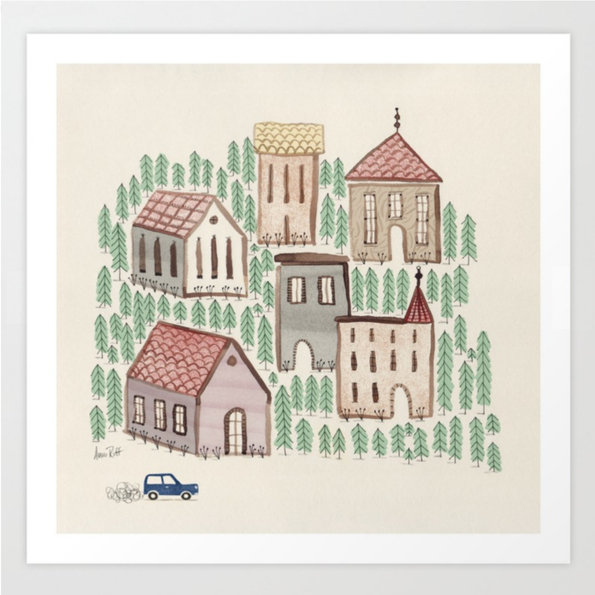 The Village print