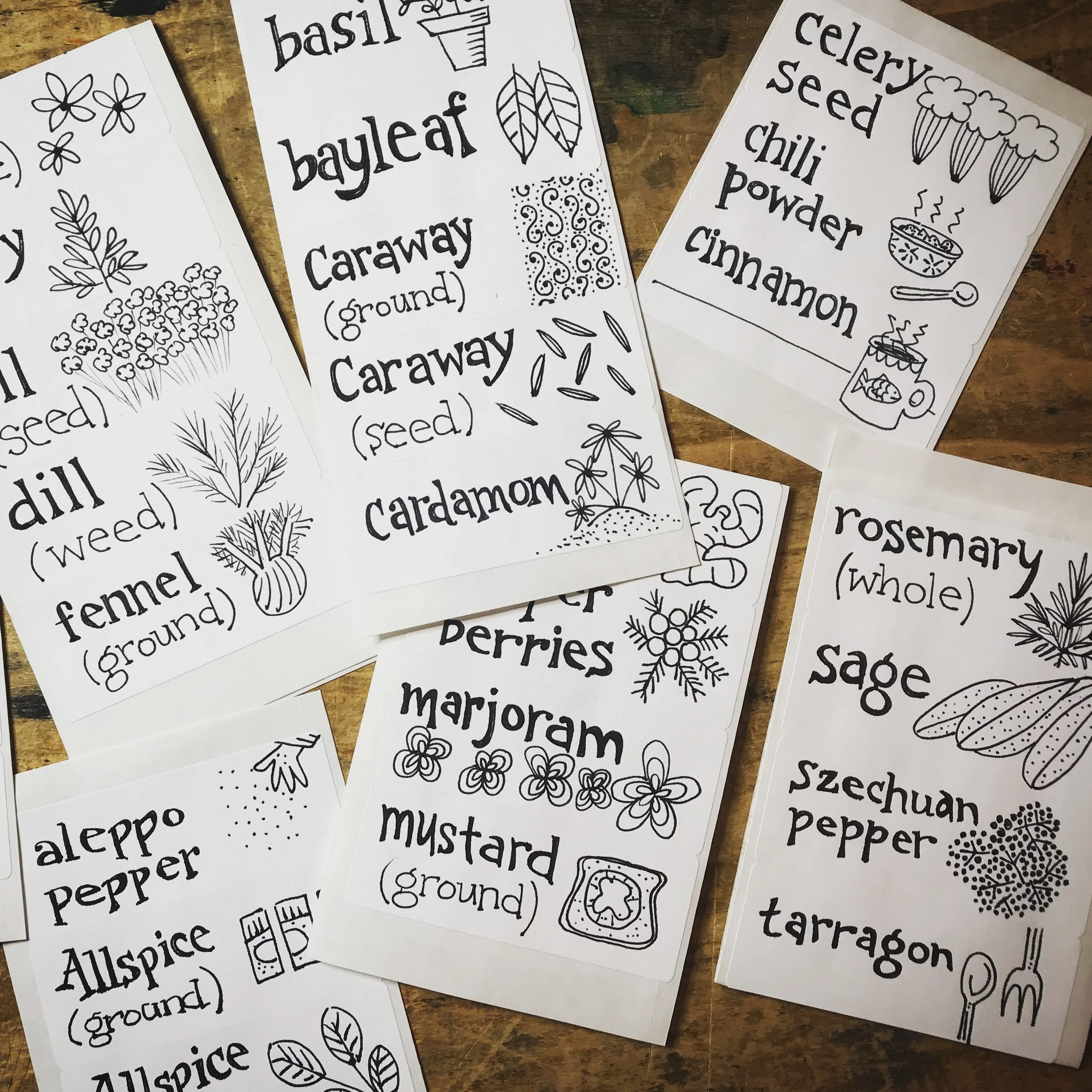 Spice labels