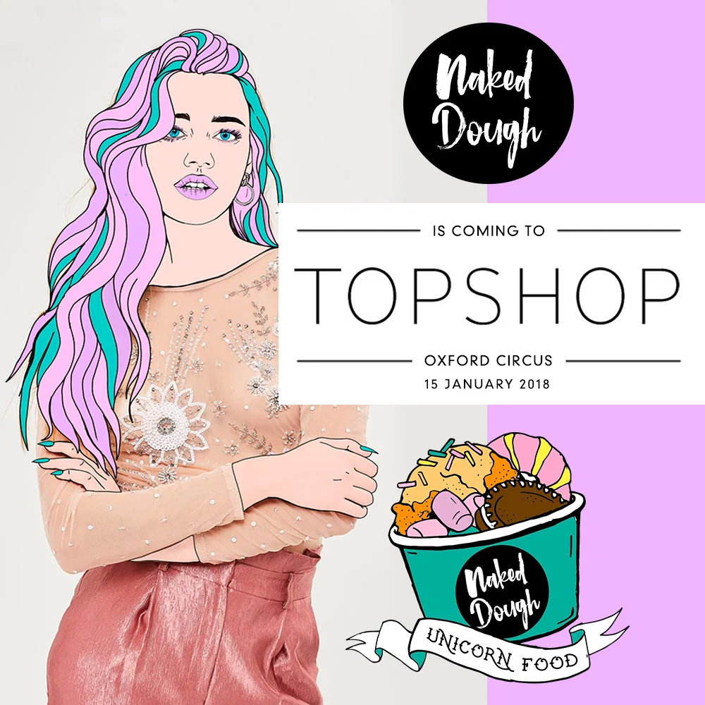 Social media promo for TOP SHOP Pop up
