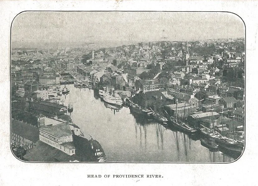 STEAMSHIPS AT DOCK IN PROVIDENCE - 1899