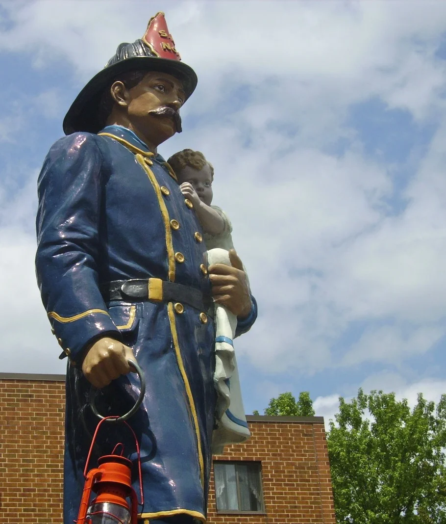Fireman Statue in Slatington, PA Photo courtesy of Slatington.org