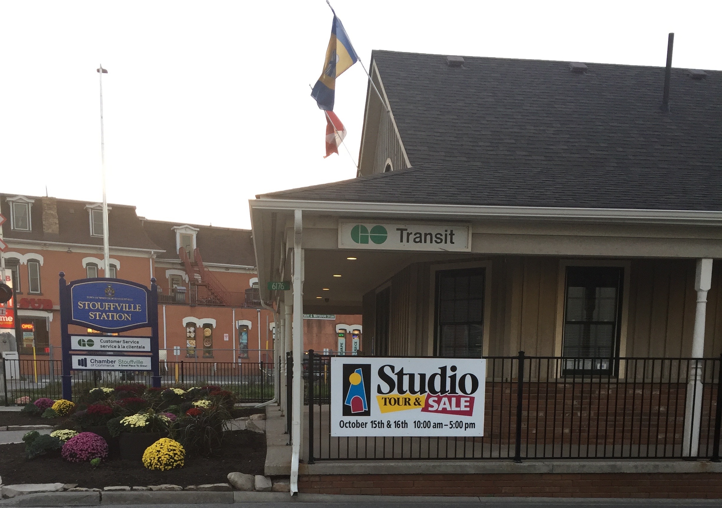 At the Stouffville train station