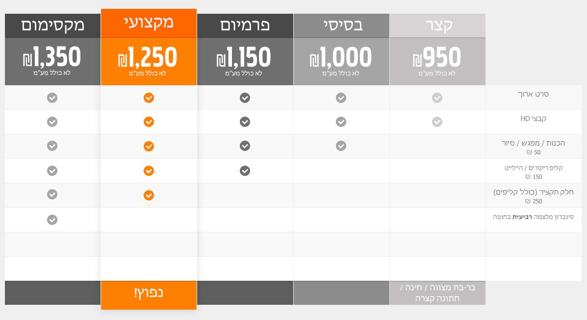 pricing_tables WED_TWO_CAM_HEB.jpg